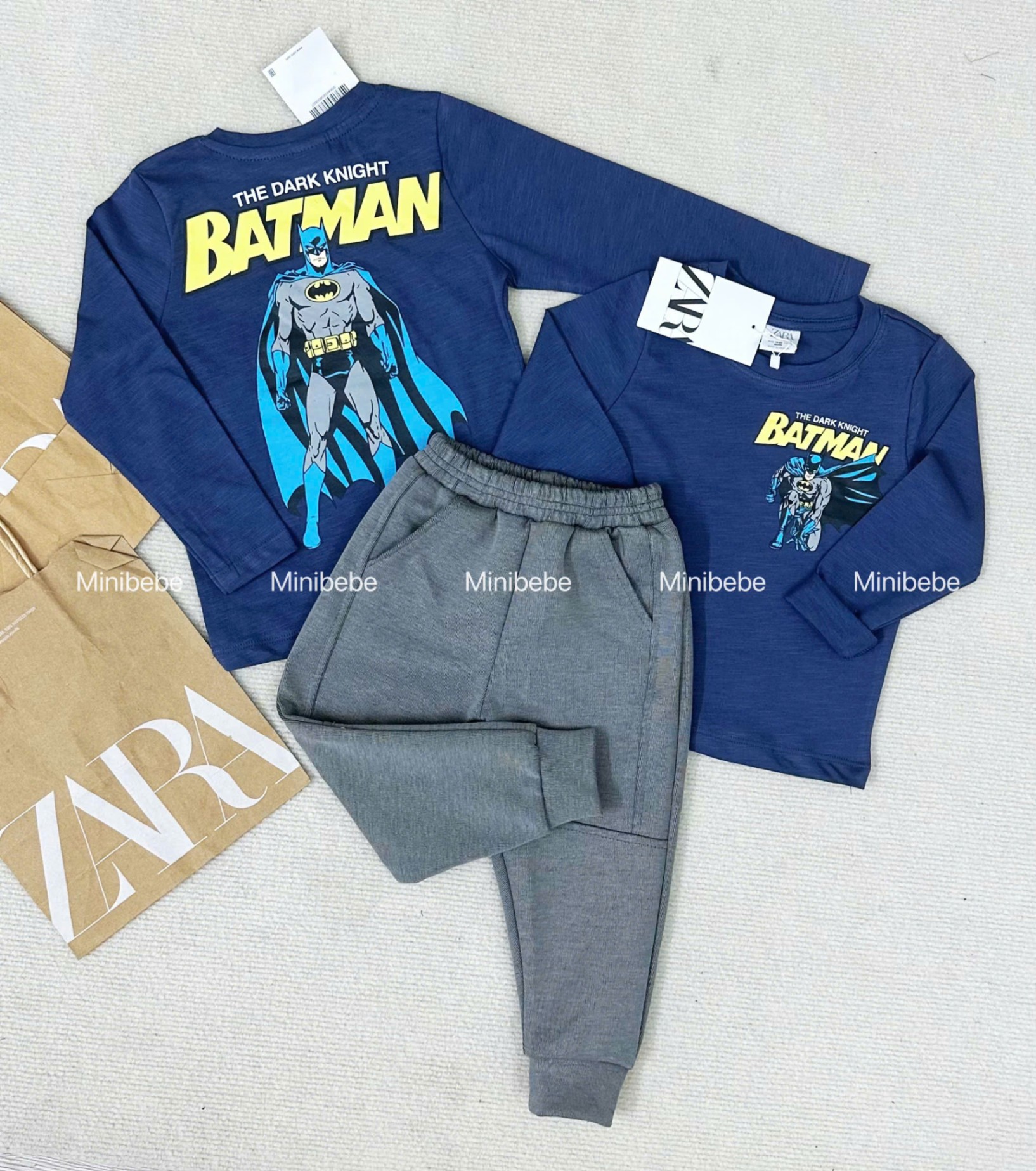 XẢ SET BỘ BATMAN XANH THAN BÉ TRAI - A247