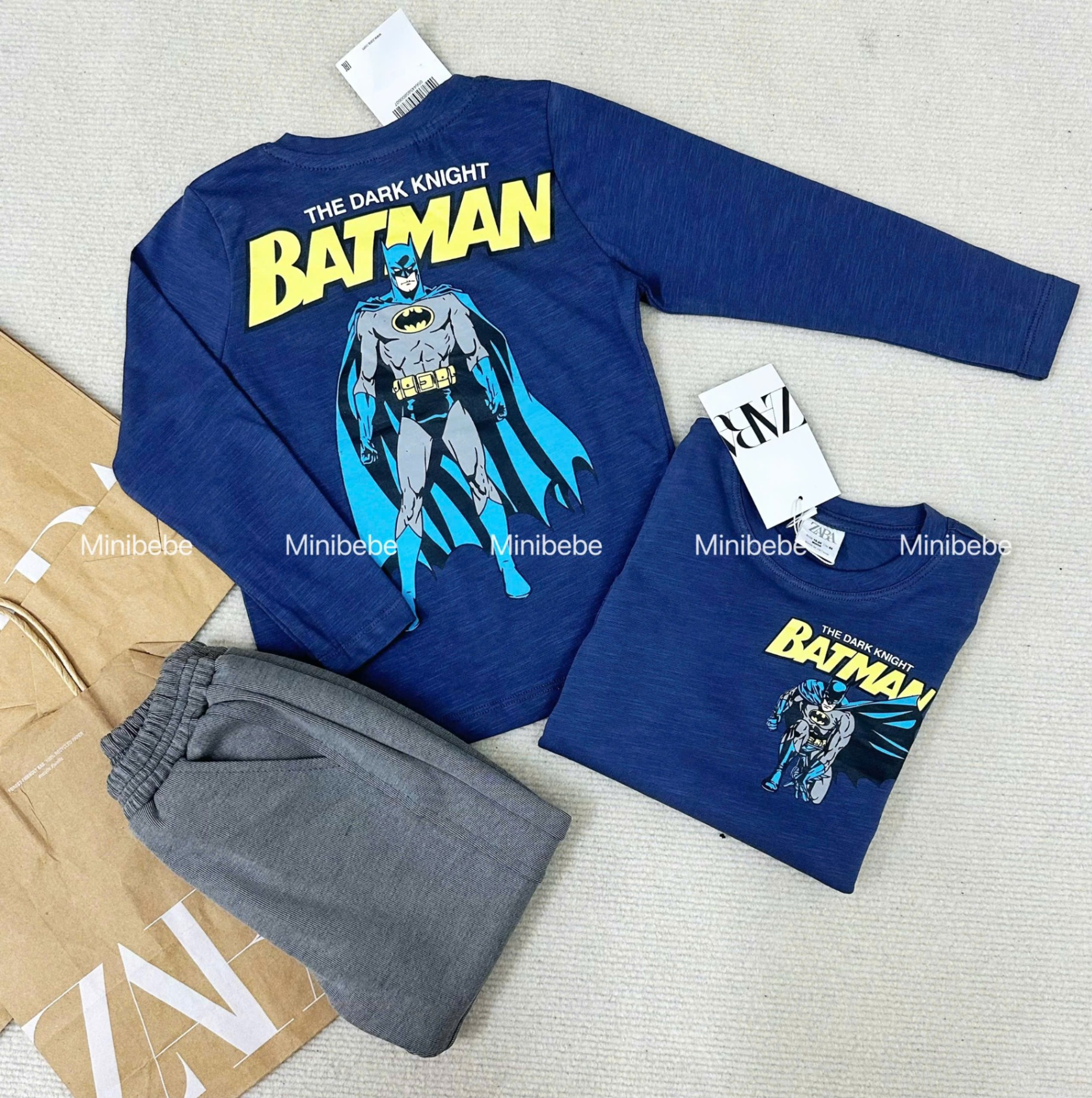 XẢ SET BỘ BATMAN XANH THAN BÉ TRAI - A247