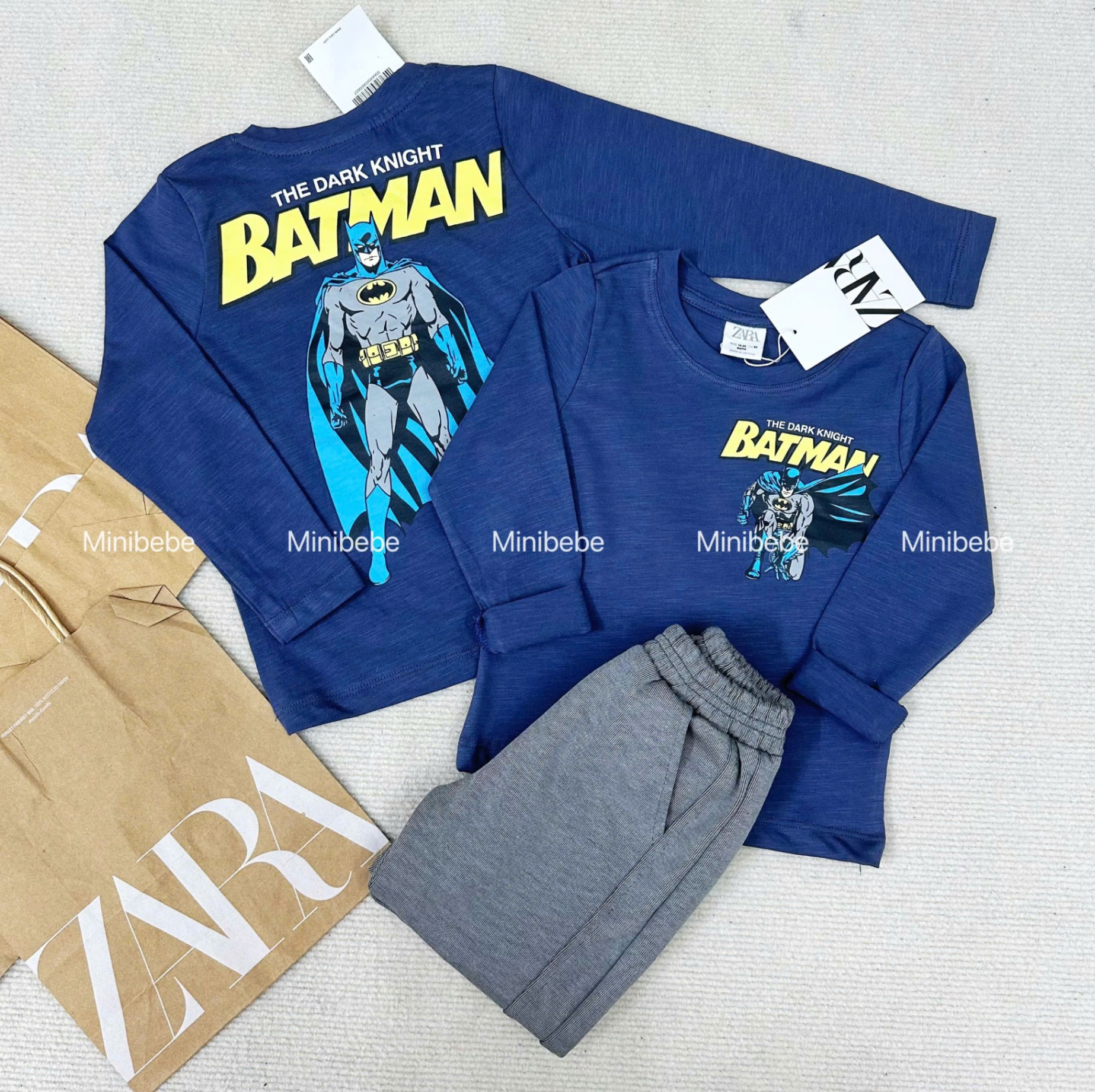 XẢ SET BỘ BATMAN XANH THAN BÉ TRAI - A247