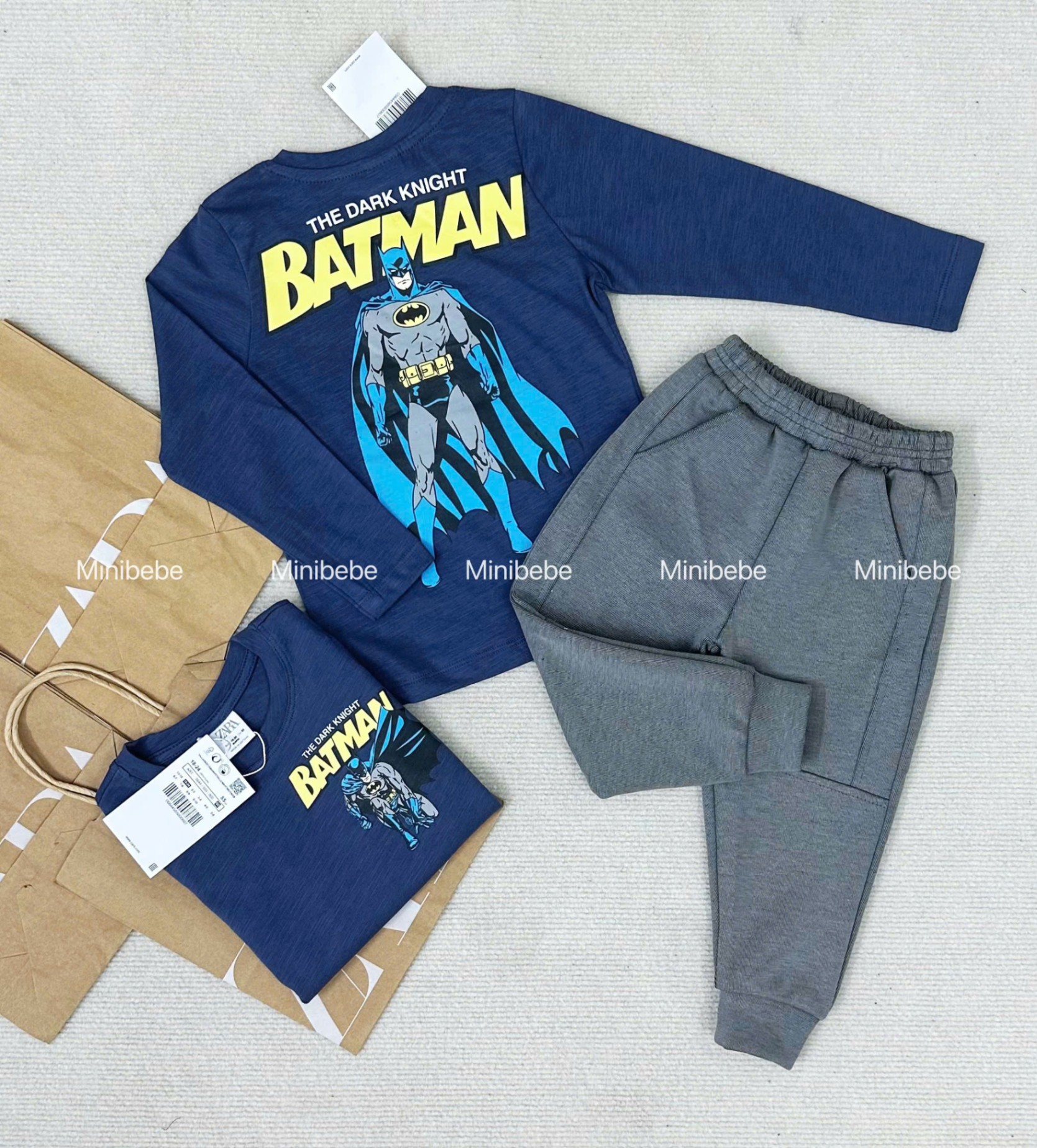 XẢ SET BỘ BATMAN XANH THAN BÉ TRAI - A247