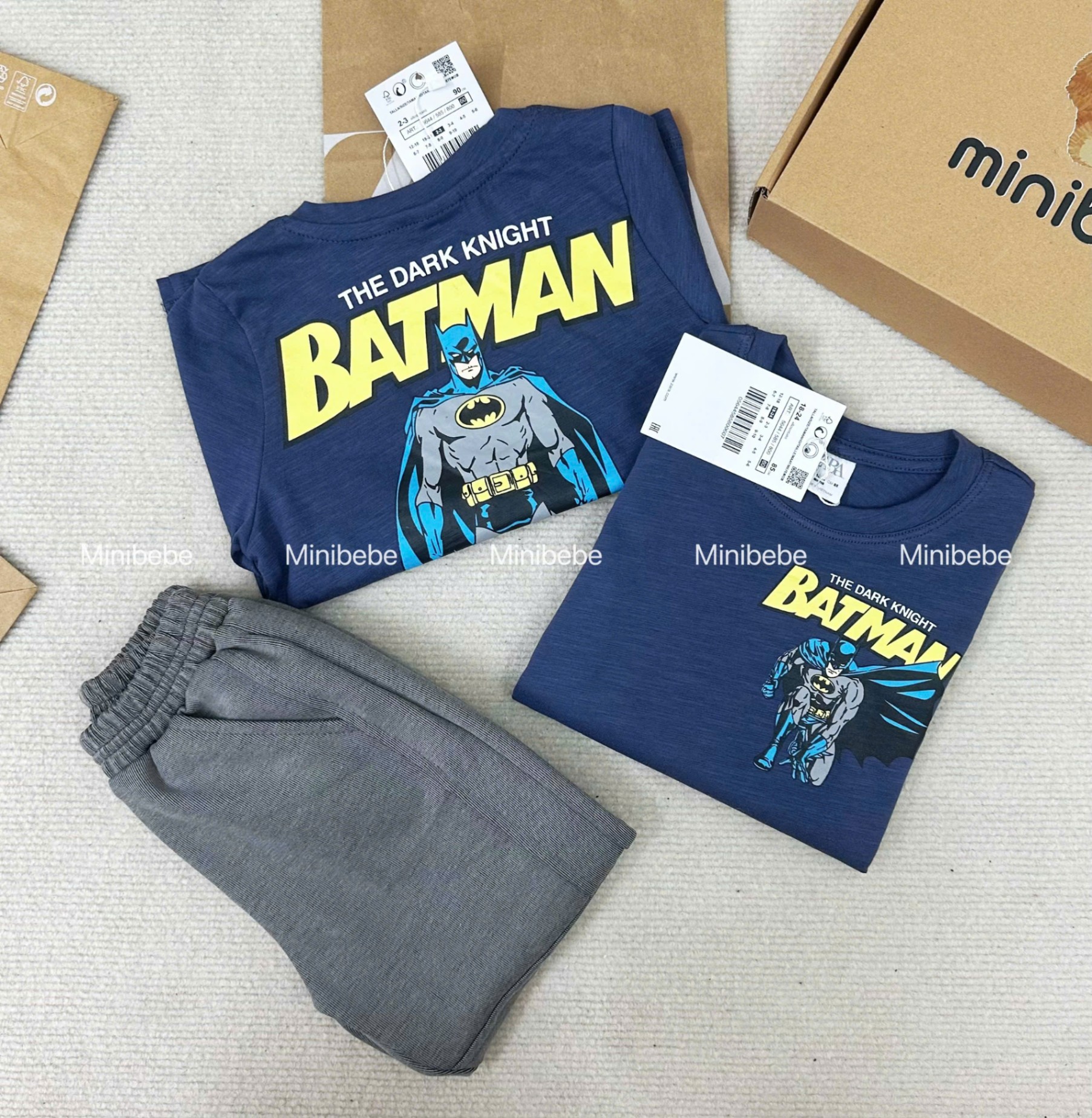 XẢ SET BỘ BATMAN XANH THAN BÉ TRAI - A247