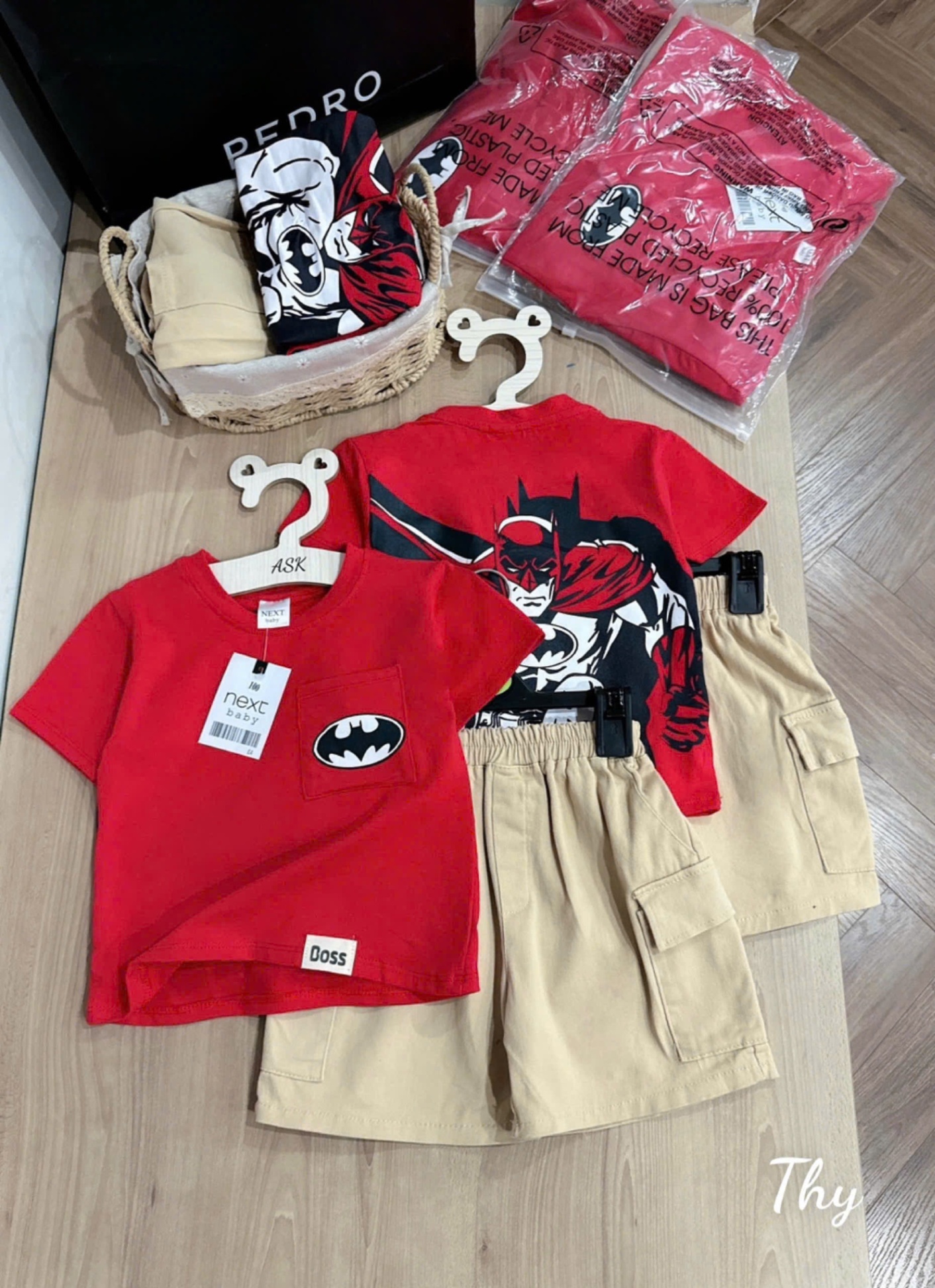 SET BỘ BATMAN ĐỎ QUẦN KAKI - B469