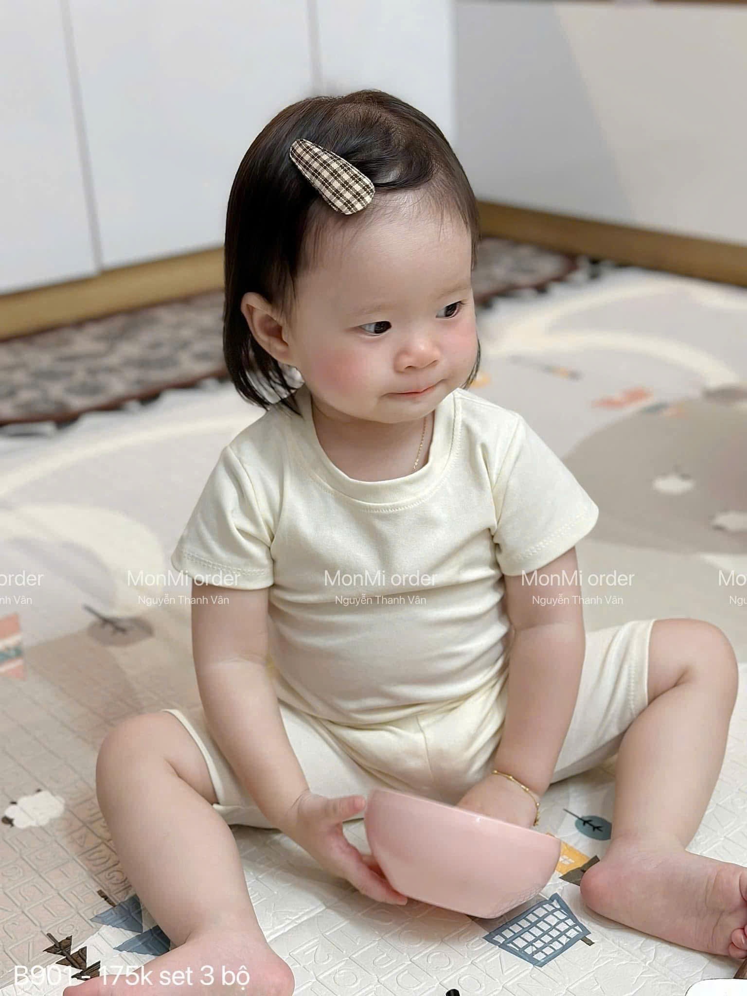 XẢ B978 - SET 2 BỘ ZIP TONE NÂU CHO BÉ
