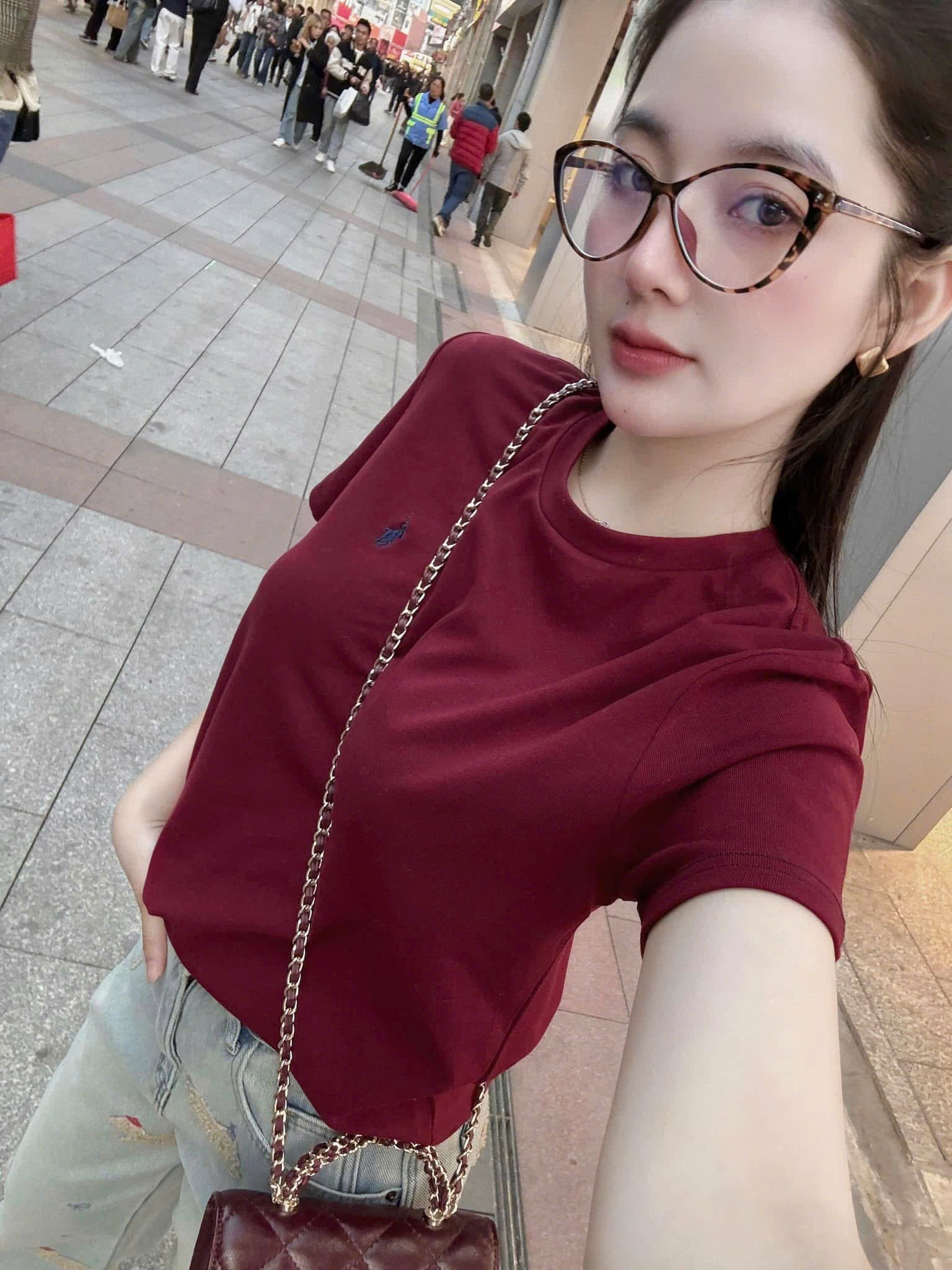 XẢ A296 - ÁO PHÔNG NỮ ĐỎ THÊU NGỰA
