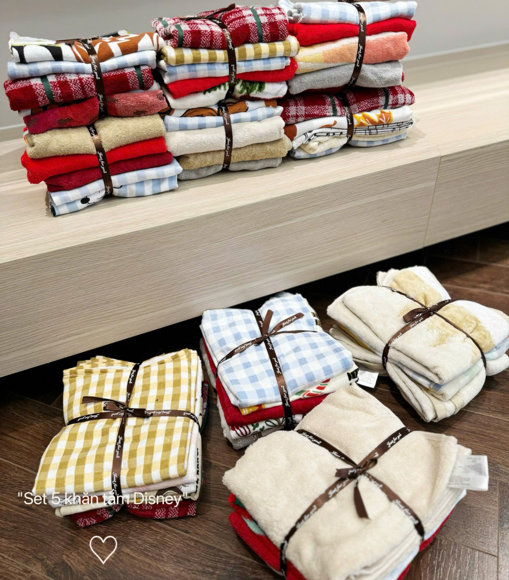 A290 - SET 5 KHĂN TẮM DISNEY MIX MÀU