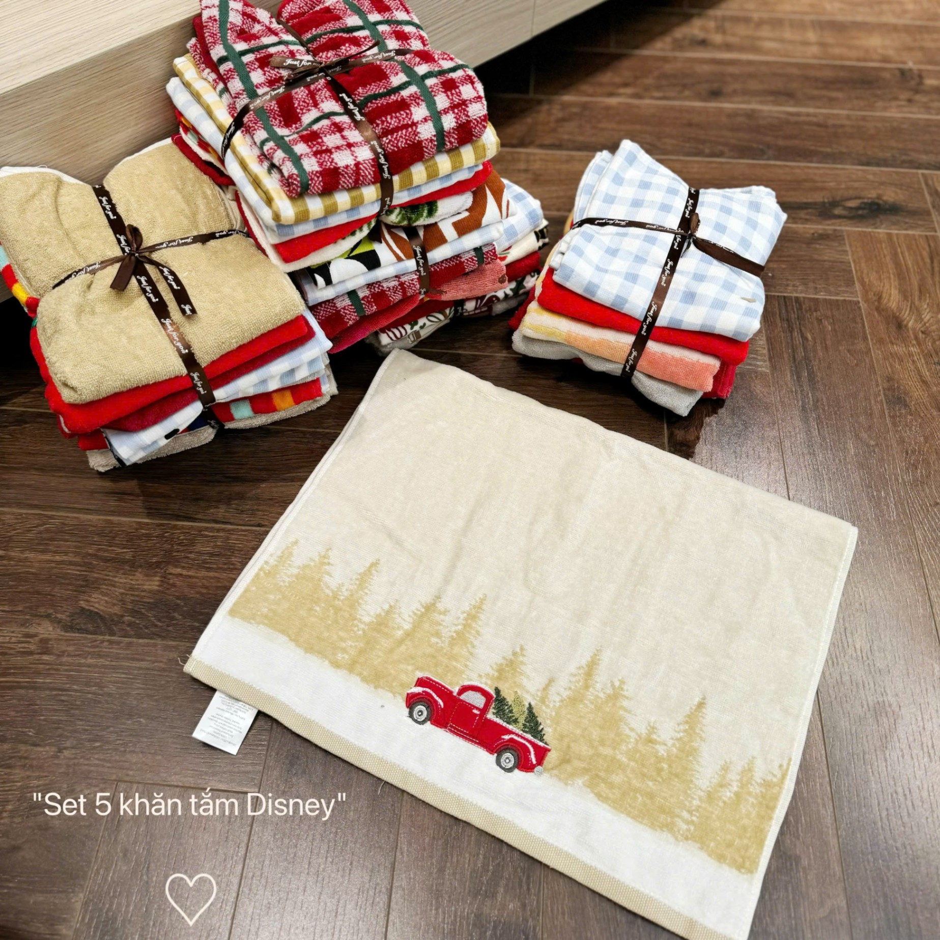 A290 - SET 5 KHĂN TẮM DISNEY MIX MÀU