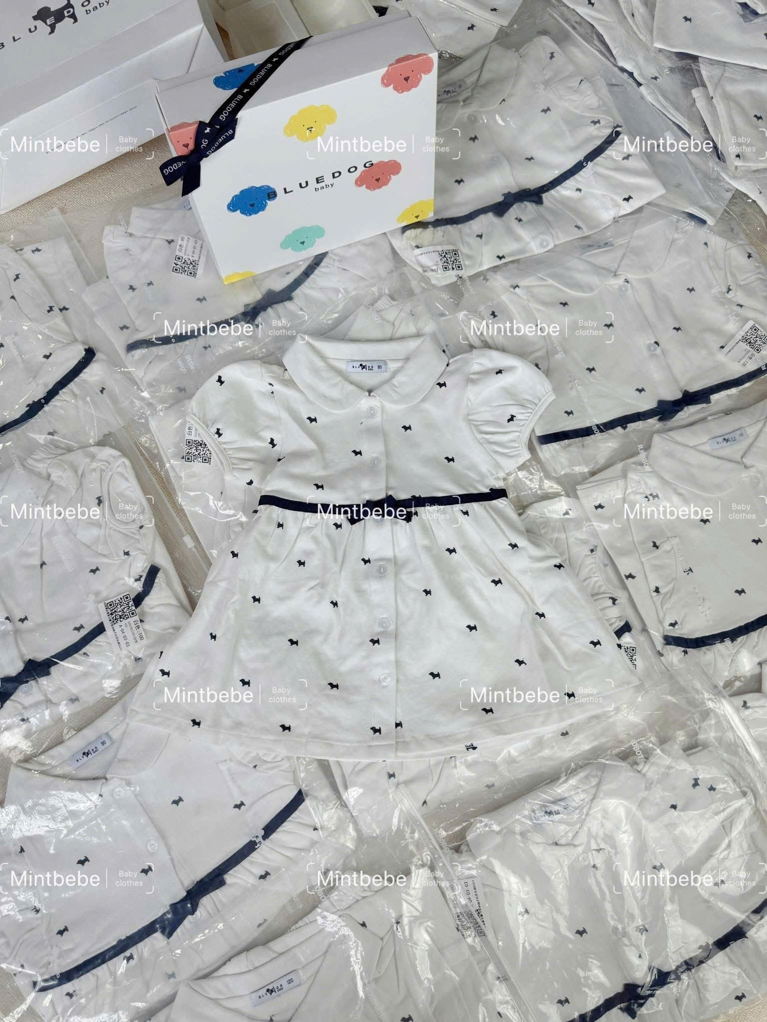 B787 - SET POLO ĐÔI VÁY ÁO CHÓ NHÍ
