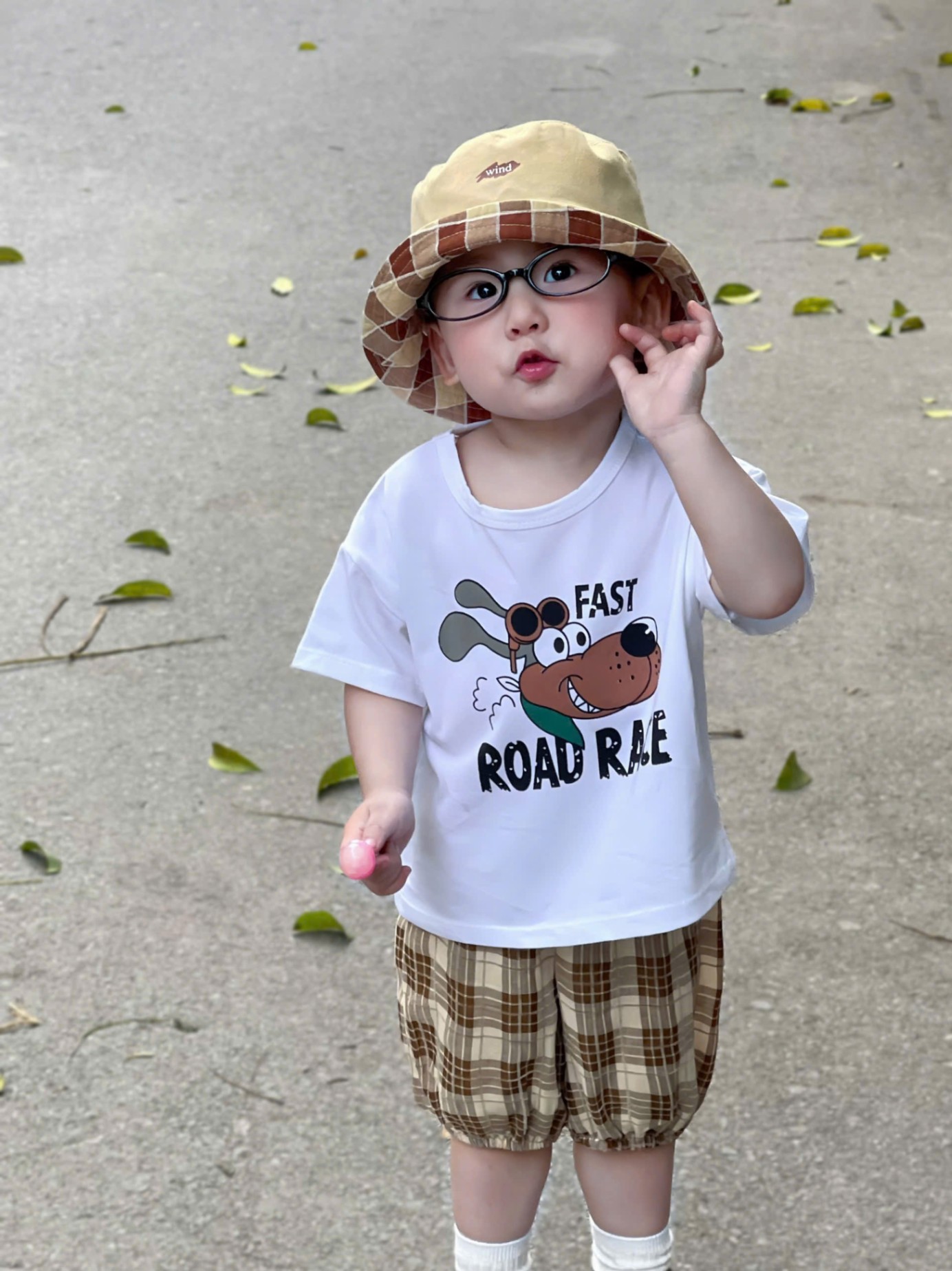 A231 - SET ÁO TRẮNG FAST ROAD RACE QUẦN ĐŨI CARO NÂU