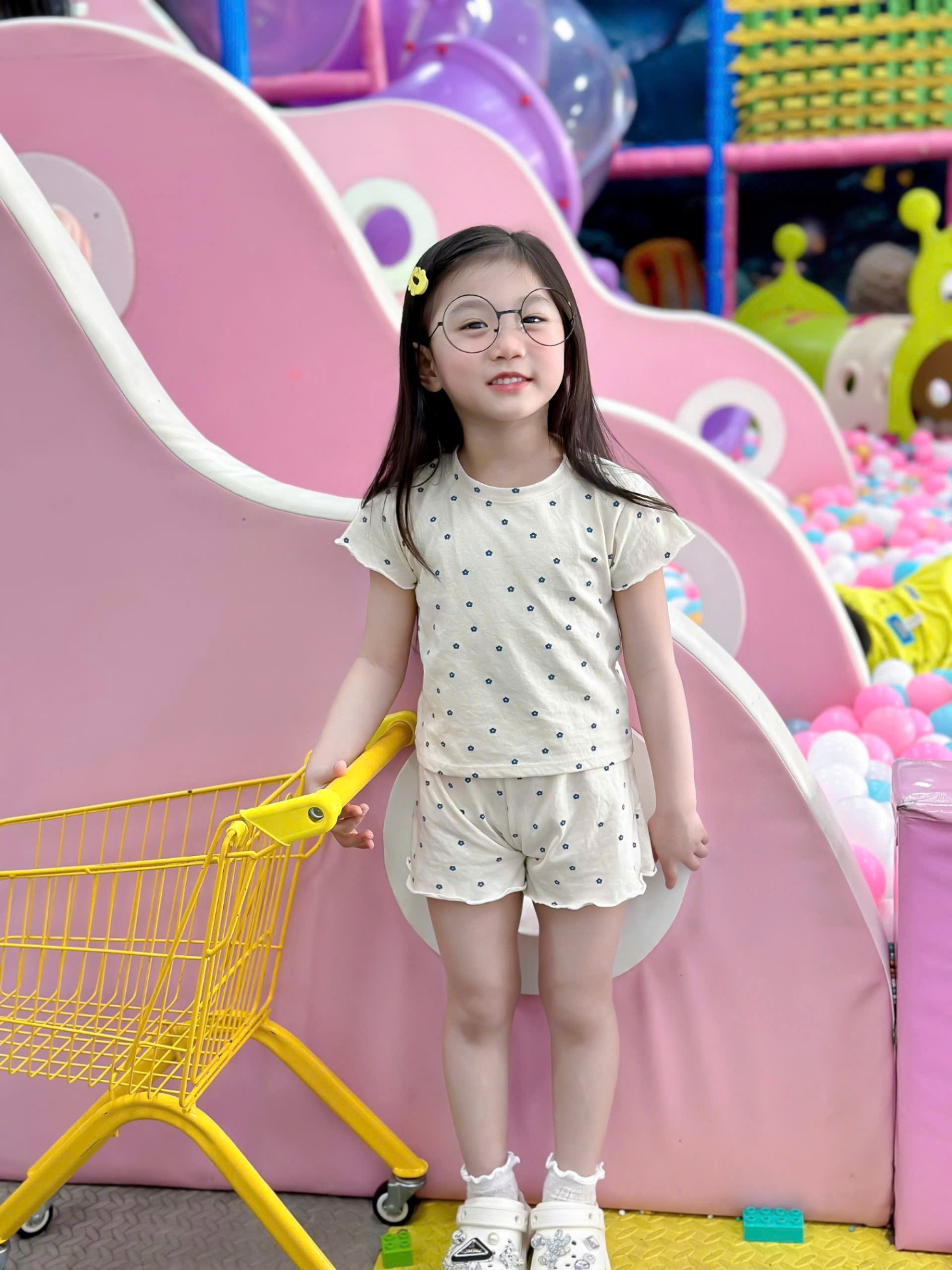B315 - SET 3 BỘ CỘC CHẤM BI BE HỒNG THAN