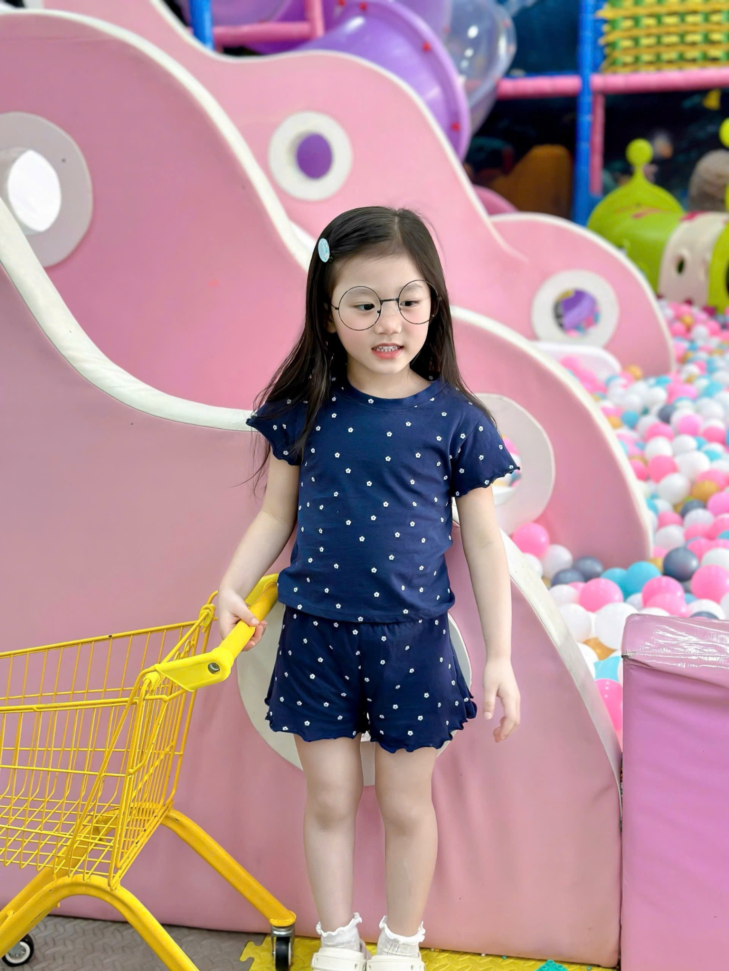 B315 - SET 3 BỘ CỘC CHẤM BI BE HỒNG THAN