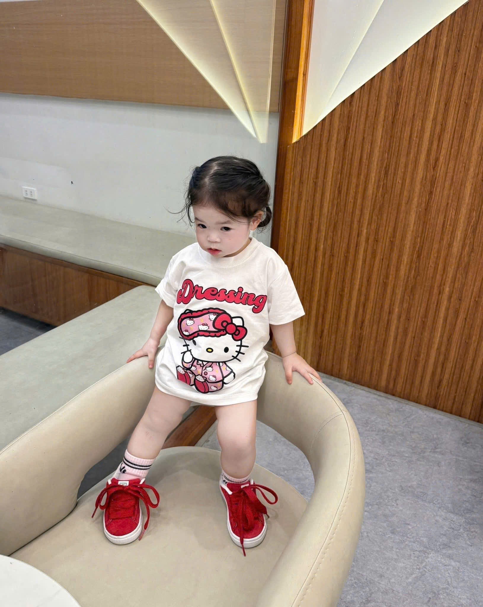 A998 - ÁO PHÔNG KITTY DRESSING MẸ CON