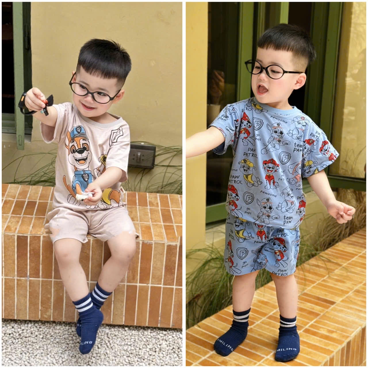 B863 - SET 2 BỘ CỨU HỘ TRẮNG XANH IN TRÀN
