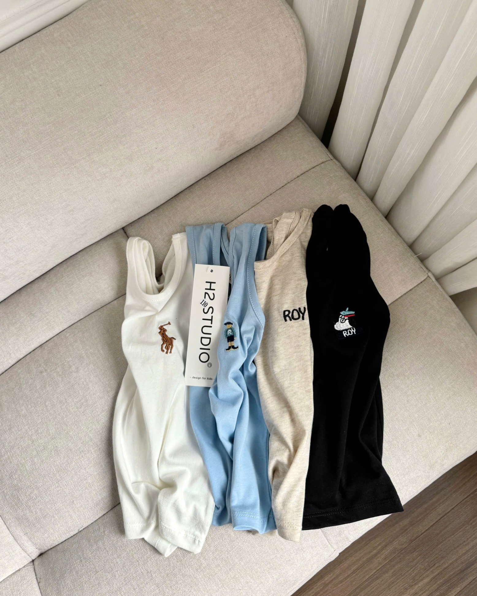 B651 - (GOM) SET 4 ÁO BA LỖ NGỰA ROY TRẮNG BE ĐEN XANH