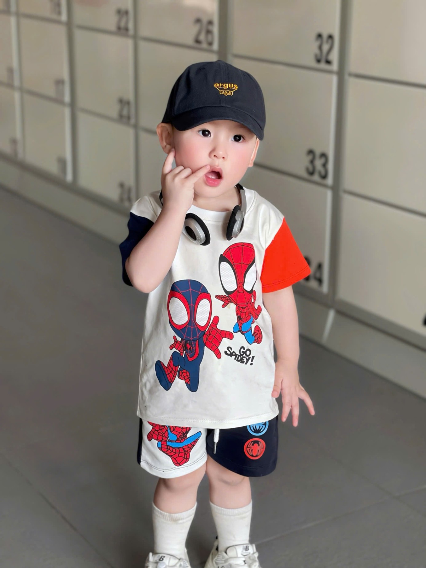 B427 - (GOM)SET BỘ NHỆN MARVEL PHỔI TAY CAM THAN