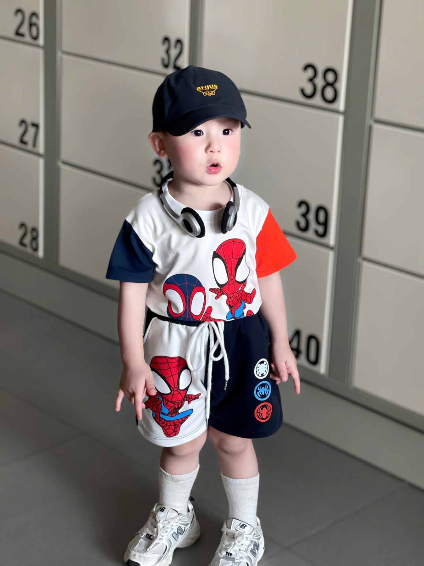 B427 - (GOM)SET BỘ NHỆN MARVEL PHỔI TAY CAM THAN