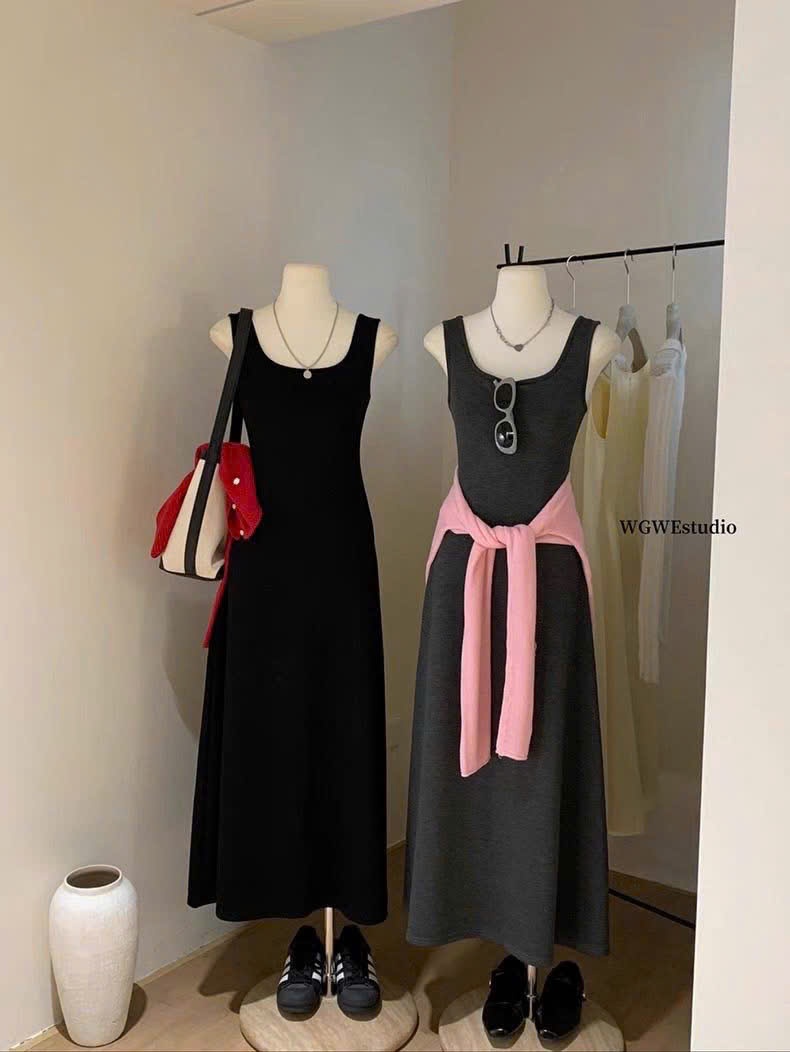 B938 - VÁY NỮ ZIP BA LỖ 2 MÀU