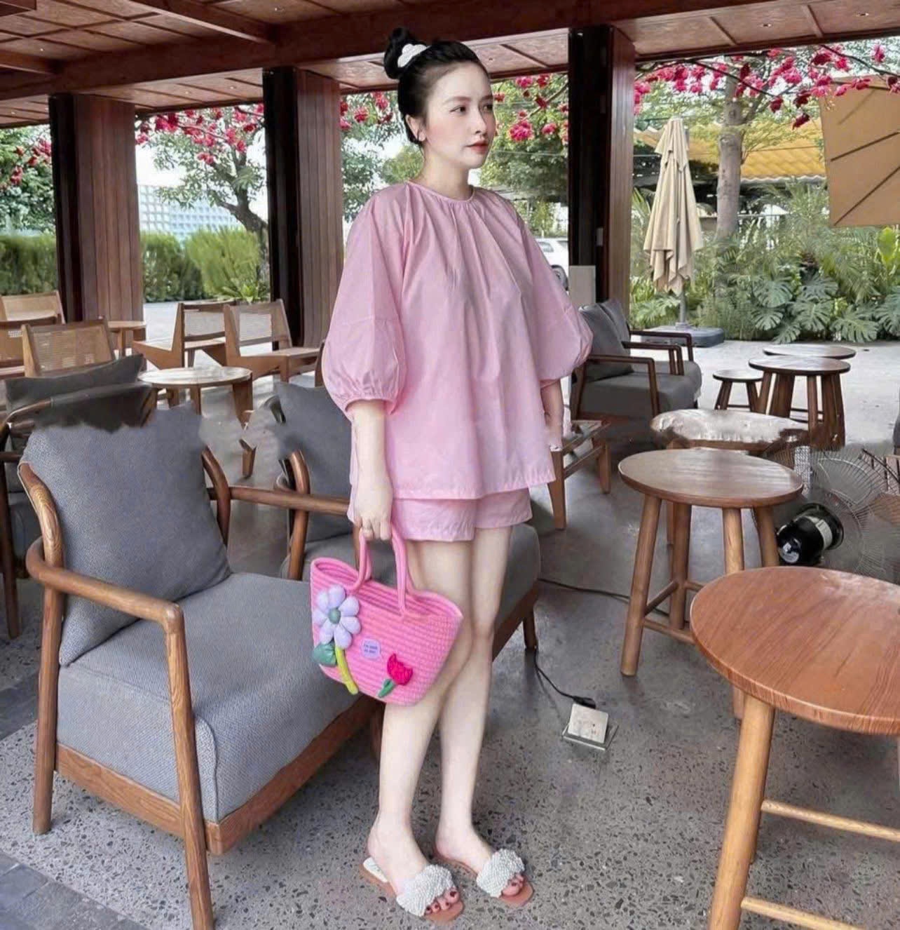 B548 - (GOM) SET BỘ HỒNG TAY PHỒNG DÁNG TIỂU THƯ
