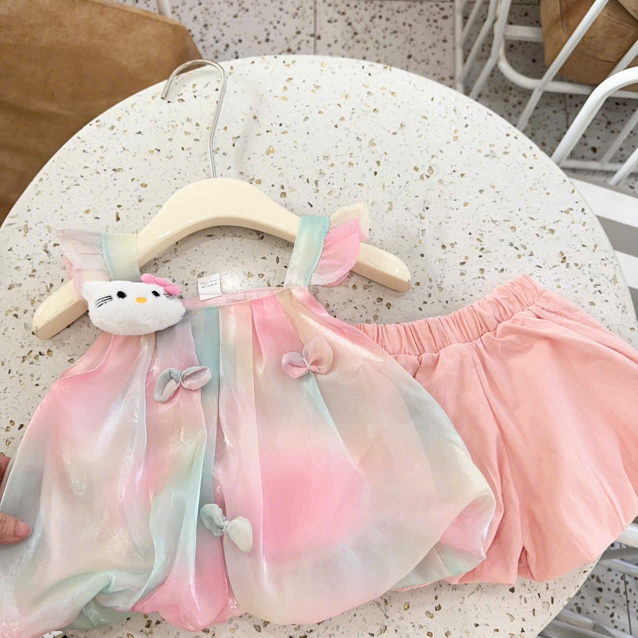 A155 - SET BỘ TƠ BÍ PASTEL KÈM CÁI KITTY
