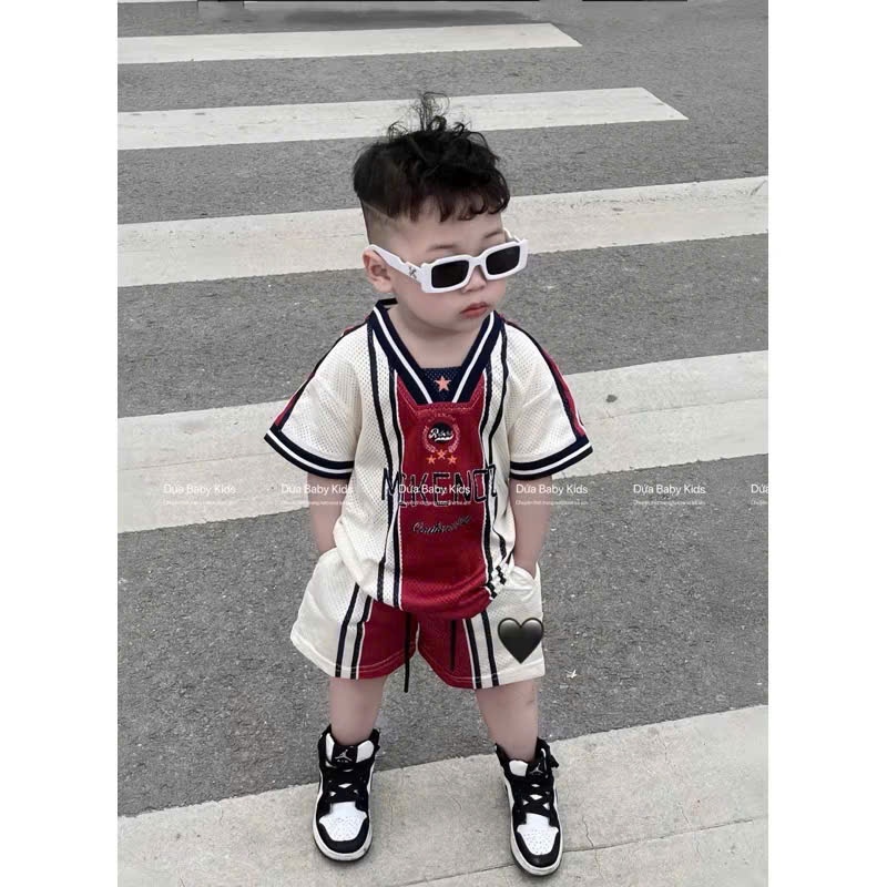 XẢ A363 - SET 2 BỘ THỂ THAO MIKENCO ĐEN ĐỎ