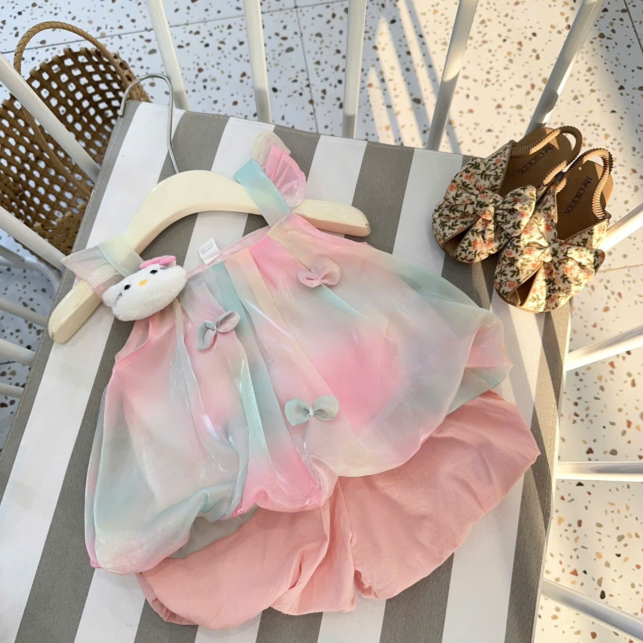 A155 - SET BỘ TƠ BÍ PASTEL KÈM CÁI KITTY
