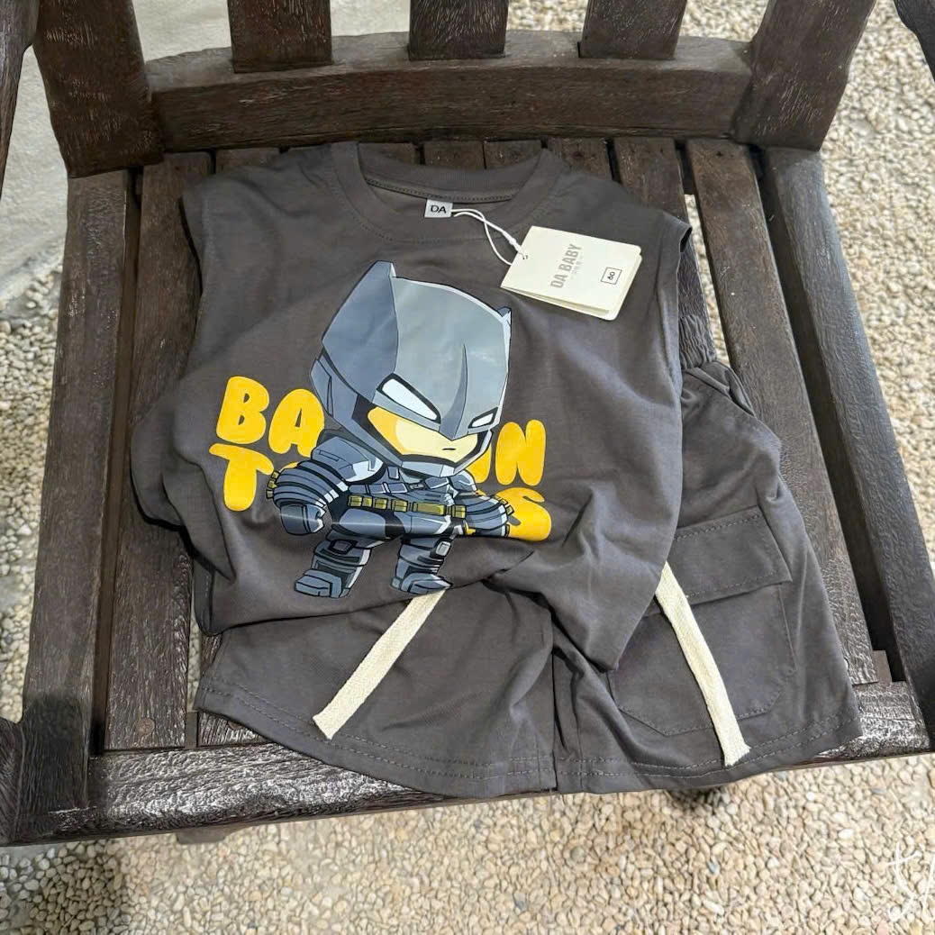 A154 - SET 2 BỘ BA LỖ BATMAN XANH XÁM
