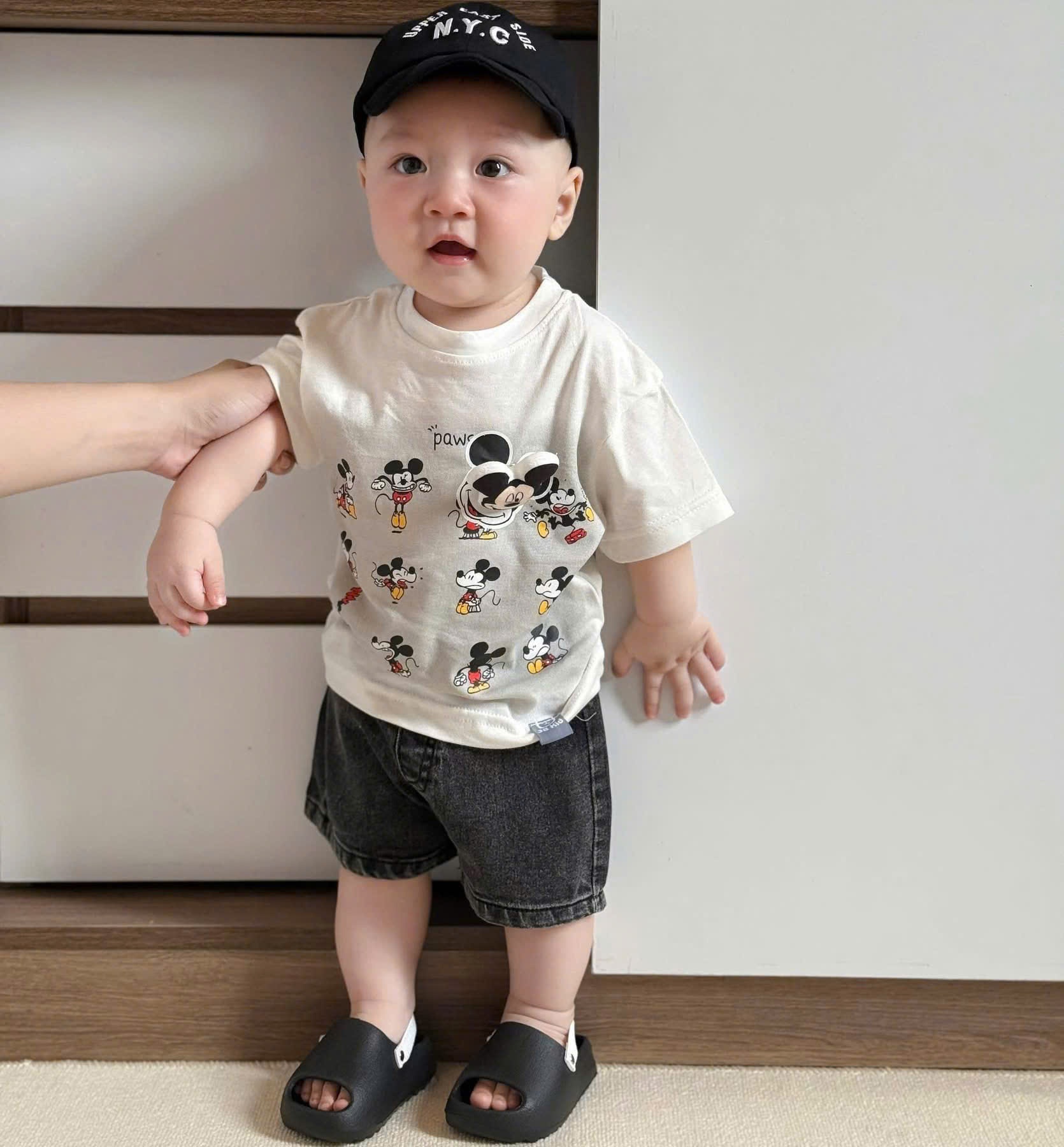 A107 - (GOM) SET ÁO MICKEY QUẦN BÒ BÉ TRAI