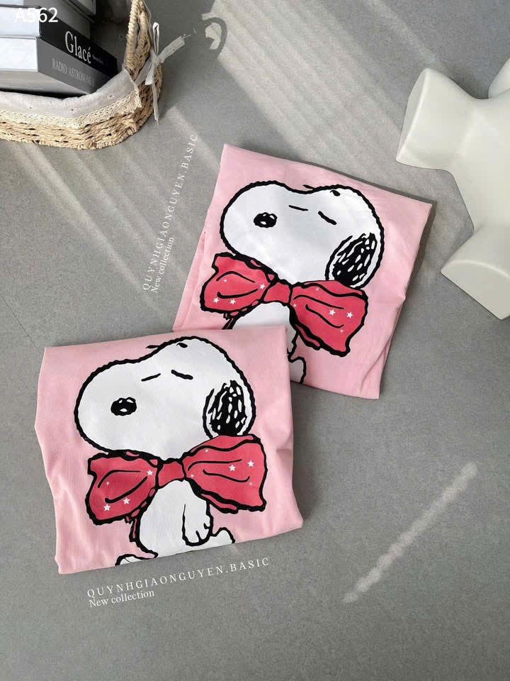B415 - ÁO PHÔNG HỒNG SNOOPY