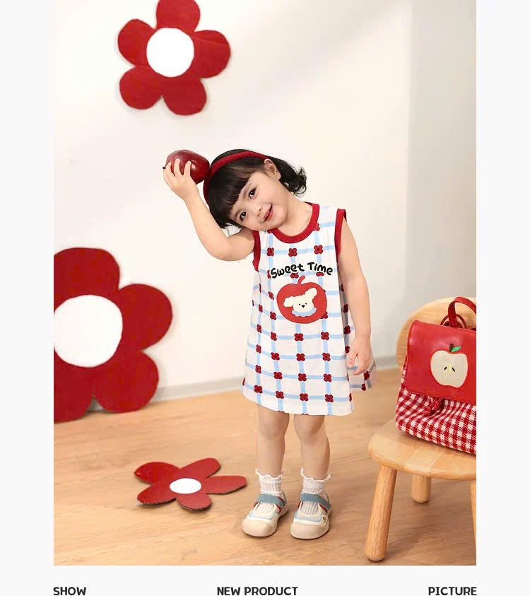 B874 - SET 3 VÁY SÁT NÁCH VIỀN CỔ ĐỎ ĐEN HỒNG