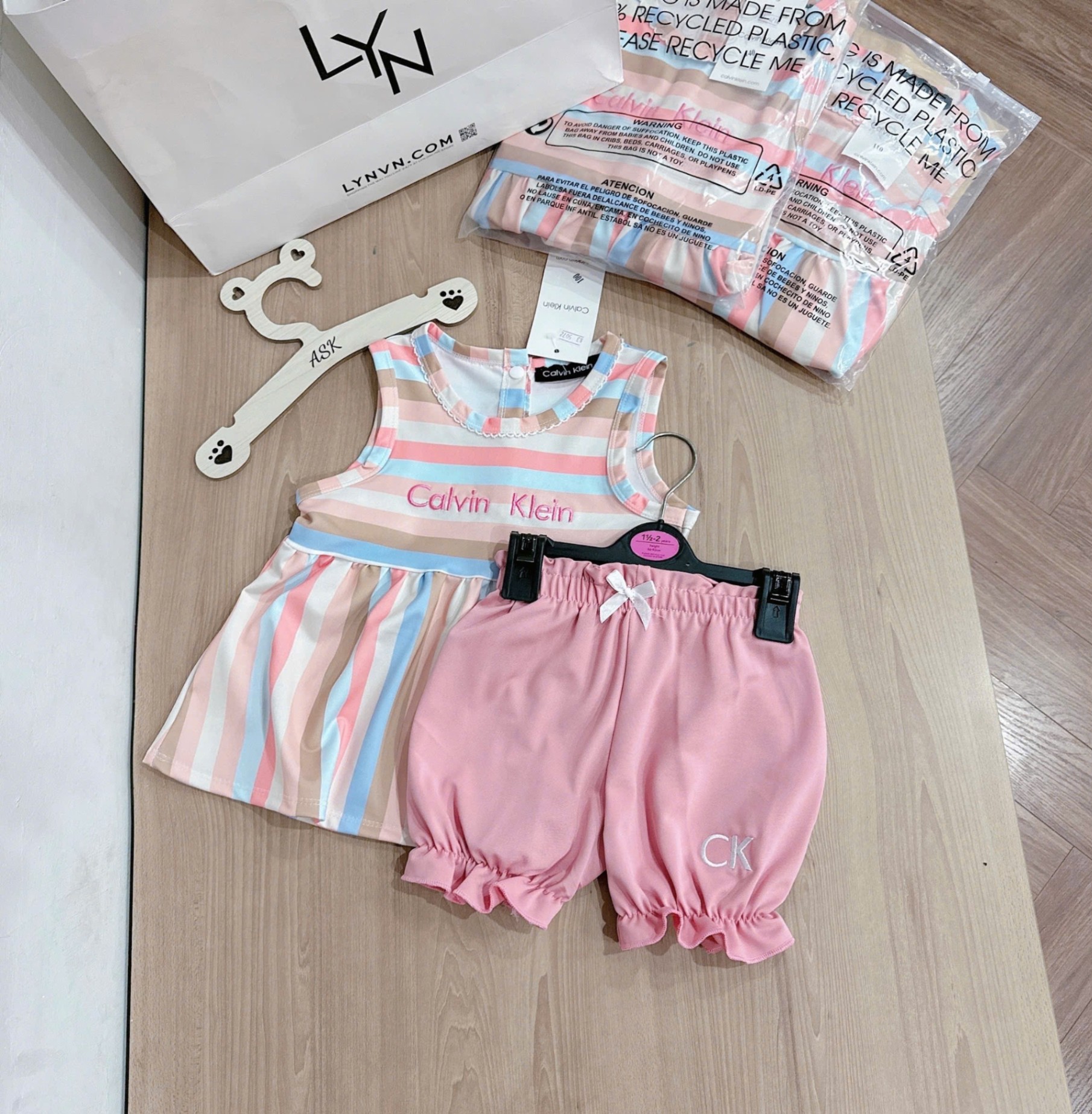 C330 - SET HỒNG ÁO SÁT NÁCH CK PASTEL QUẦN BO CHUN