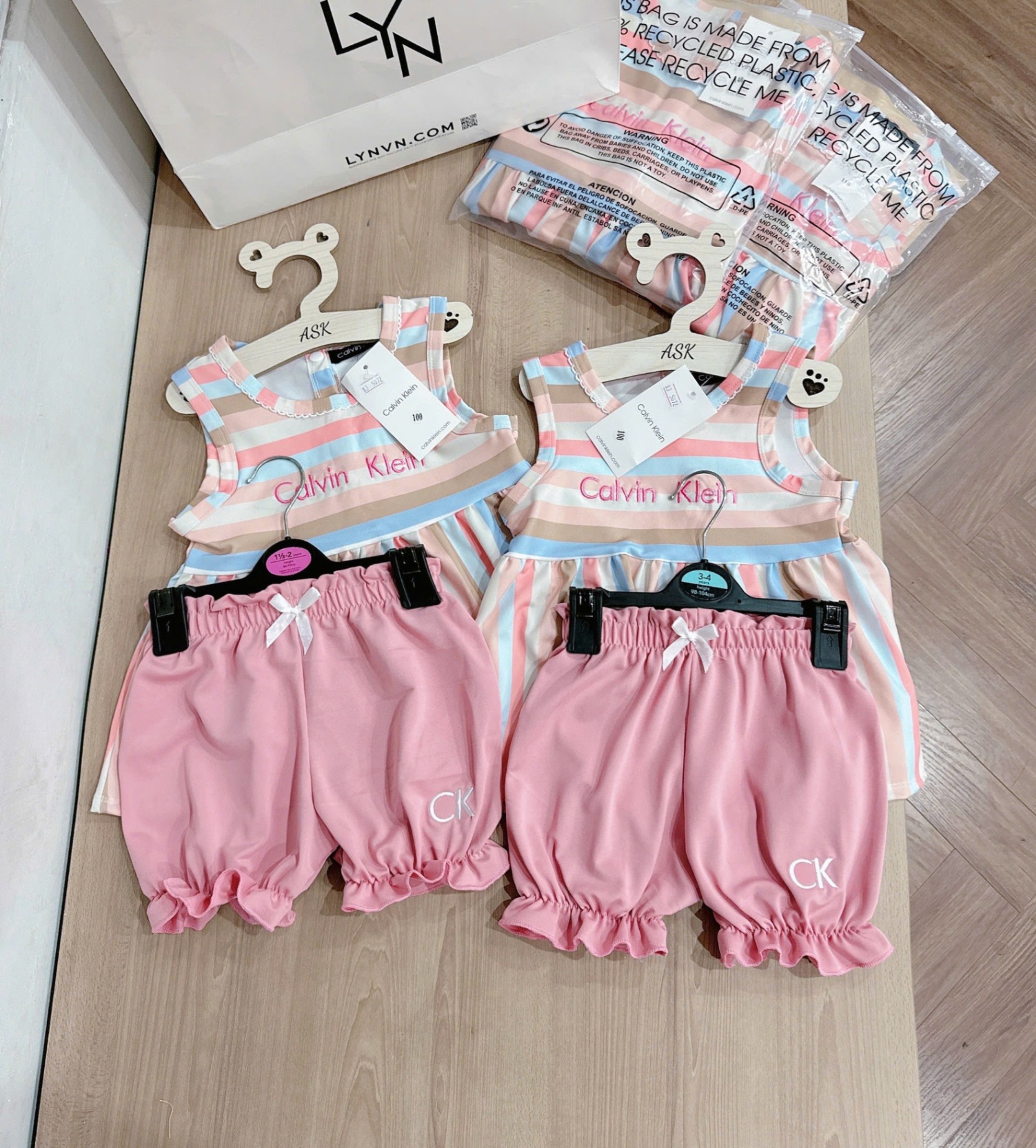 C330 - SET HỒNG ÁO SÁT NÁCH CK PASTEL QUẦN BO CHUN