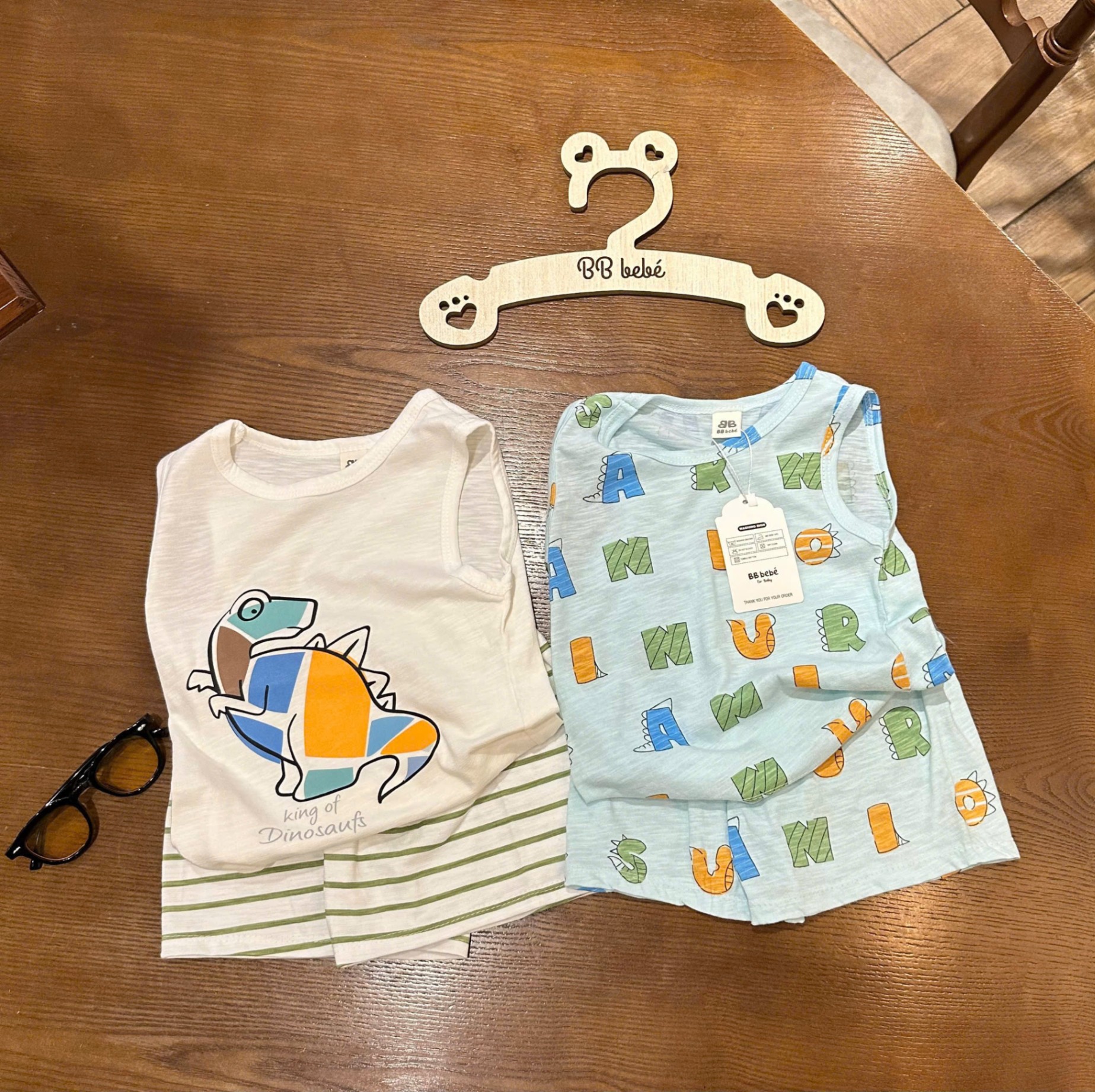C397 - SET 2 BỘ XƯỚC BA LỖ KHỦNG LONG KẺ XANH CHỮ CÁI