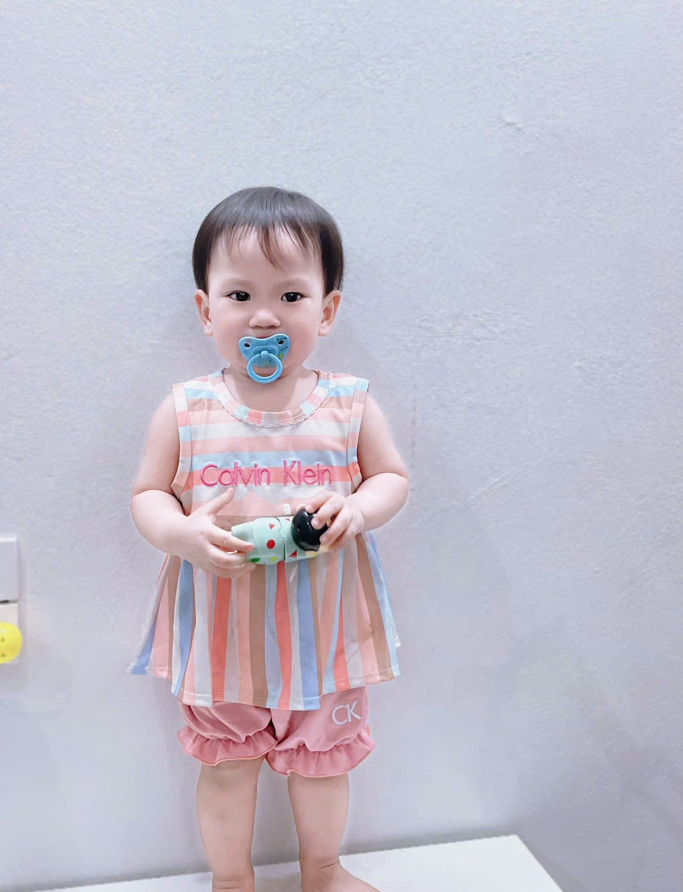 C330 - SET HỒNG ÁO SÁT NÁCH CK PASTEL QUẦN BO CHUN