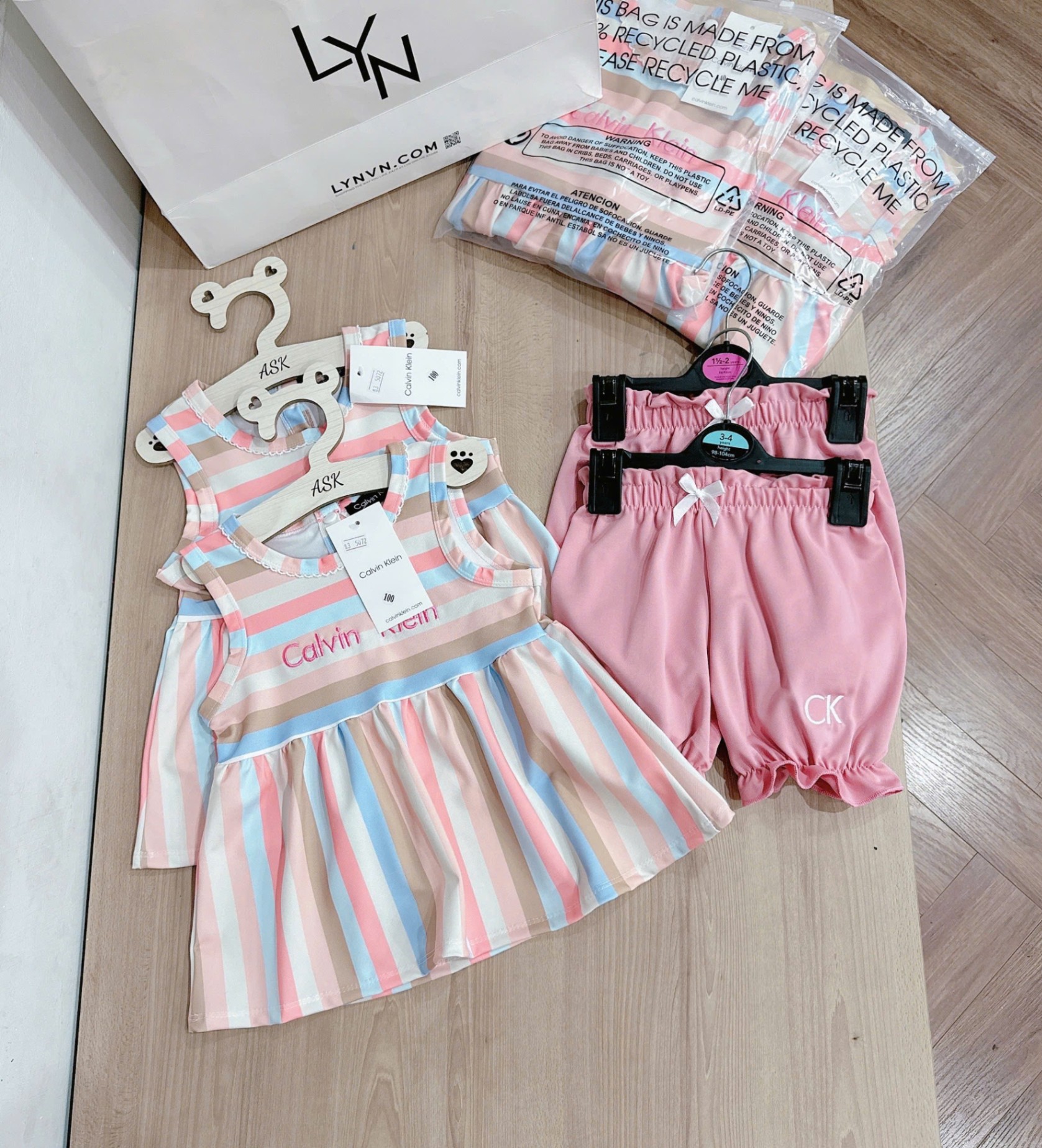 C330 - SET HỒNG ÁO SÁT NÁCH CK PASTEL QUẦN BO CHUN