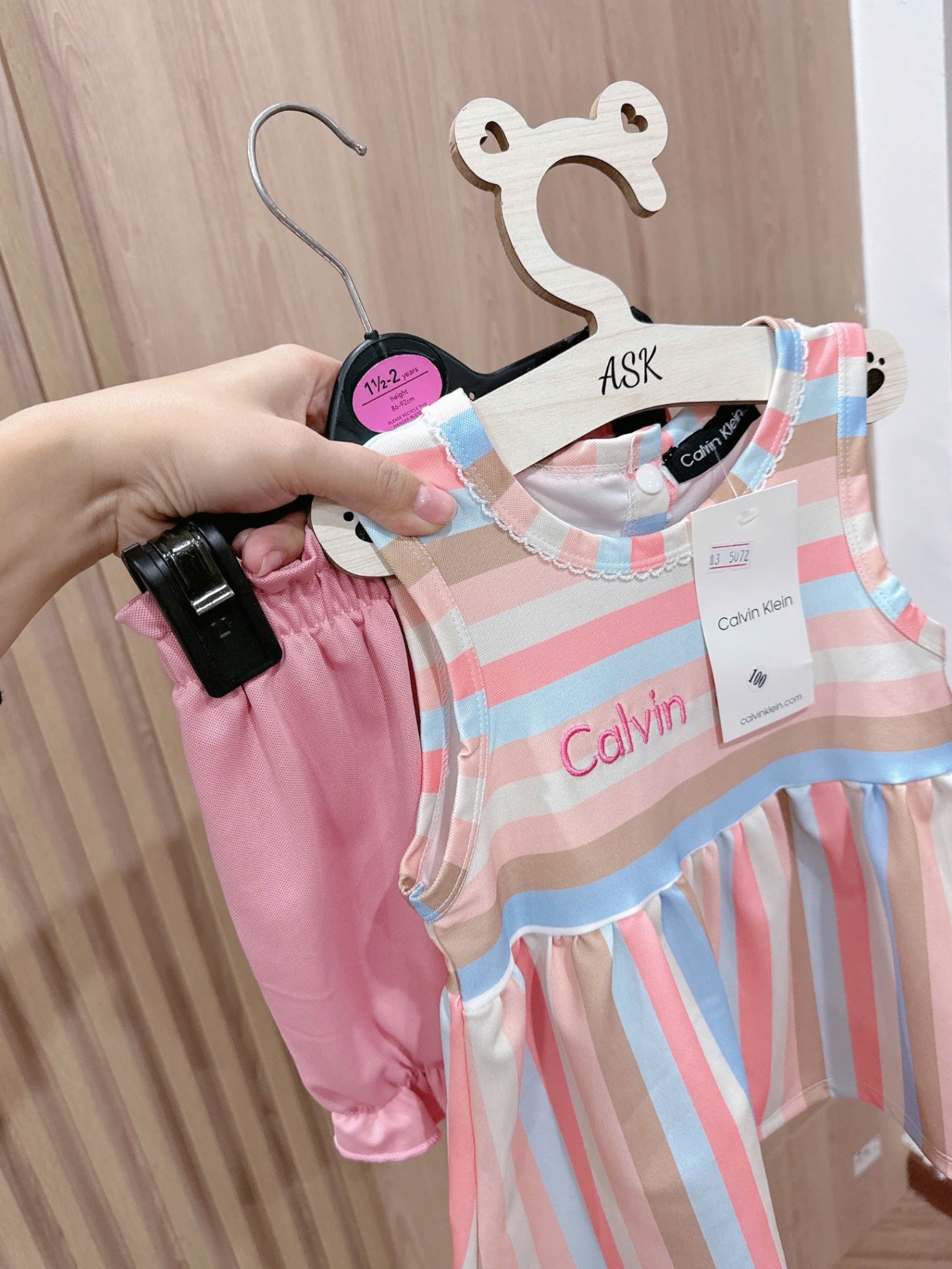 C330 - SET HỒNG ÁO SÁT NÁCH CK PASTEL QUẦN BO CHUN