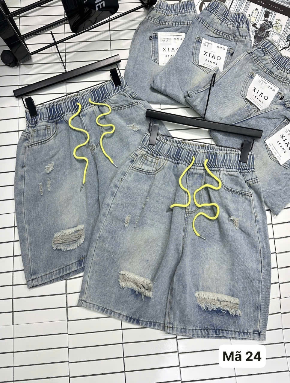 A195 - QUẦN SHORT NGỐ JEAN RÁCH NỮ
