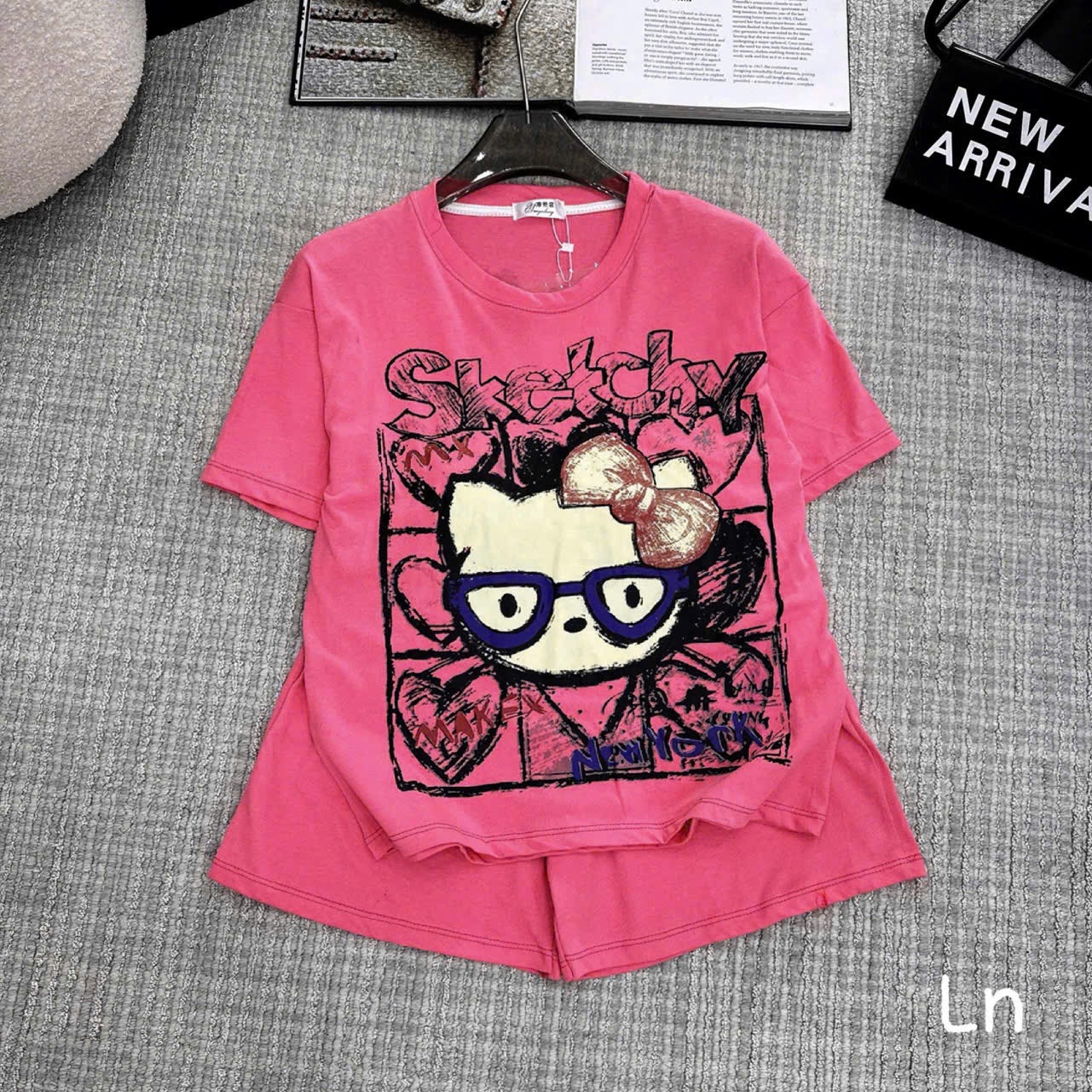 XẢ C03 - SET BỘ HỒNG KITTY SKETCHY BÉ GÁI