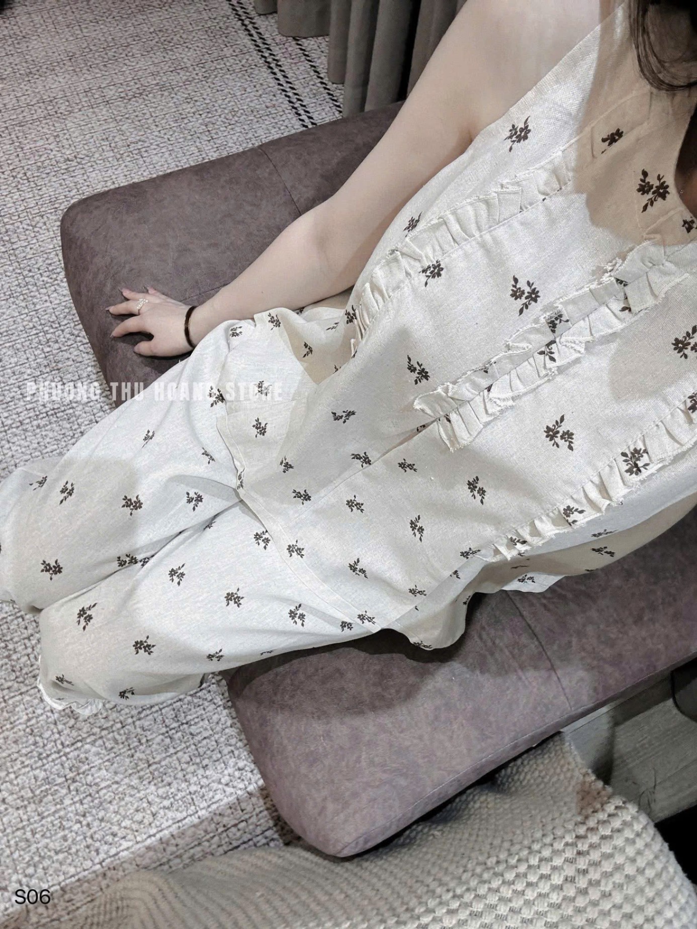 A962 - SET BỘ SÁT NÁCH HOA NHÍ QUẦN SUÔNG ĐŨI DÀI