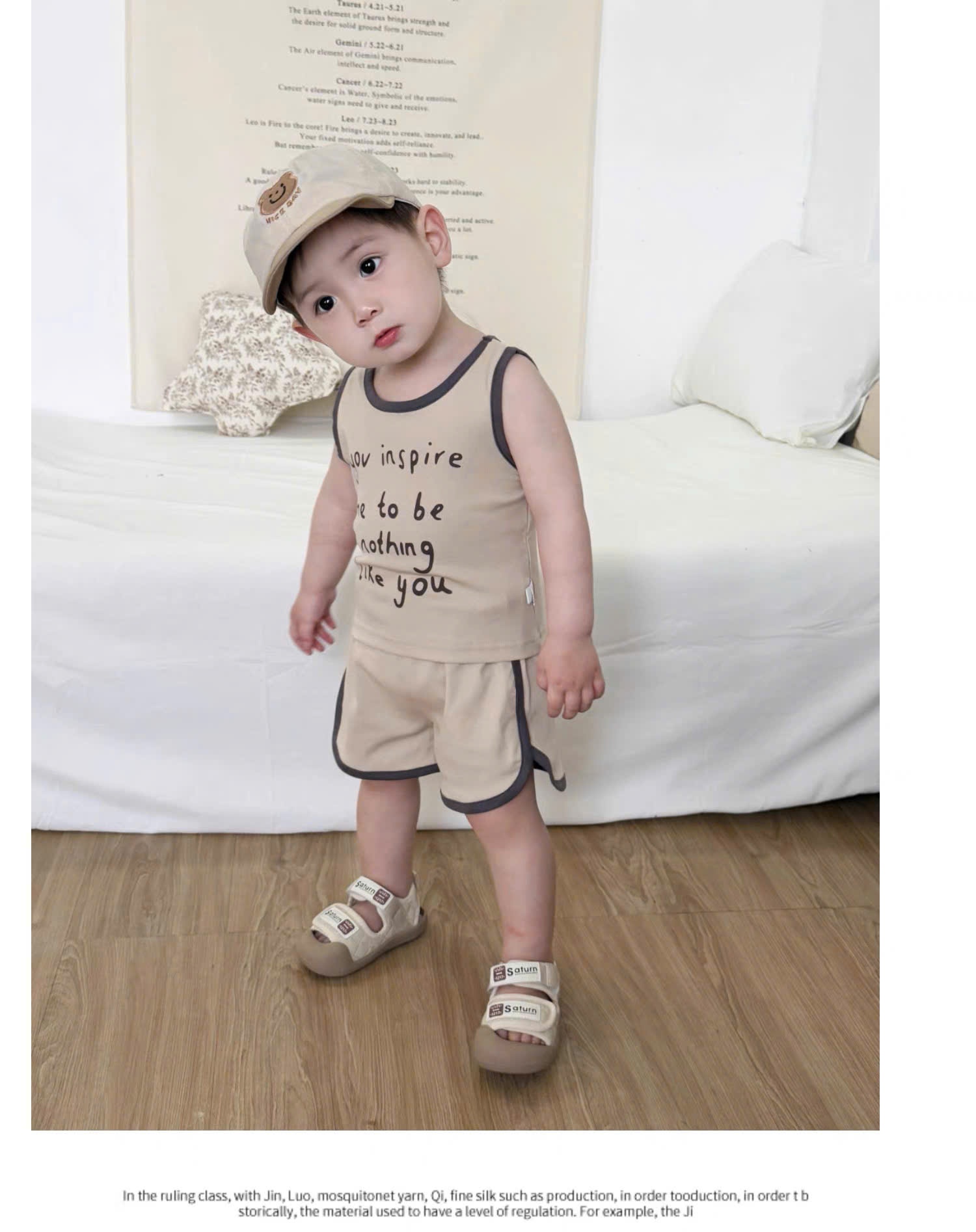 XẢ A334 - SET 3 BỘ BA LỖ CHỮ NÂU BE VÀNG