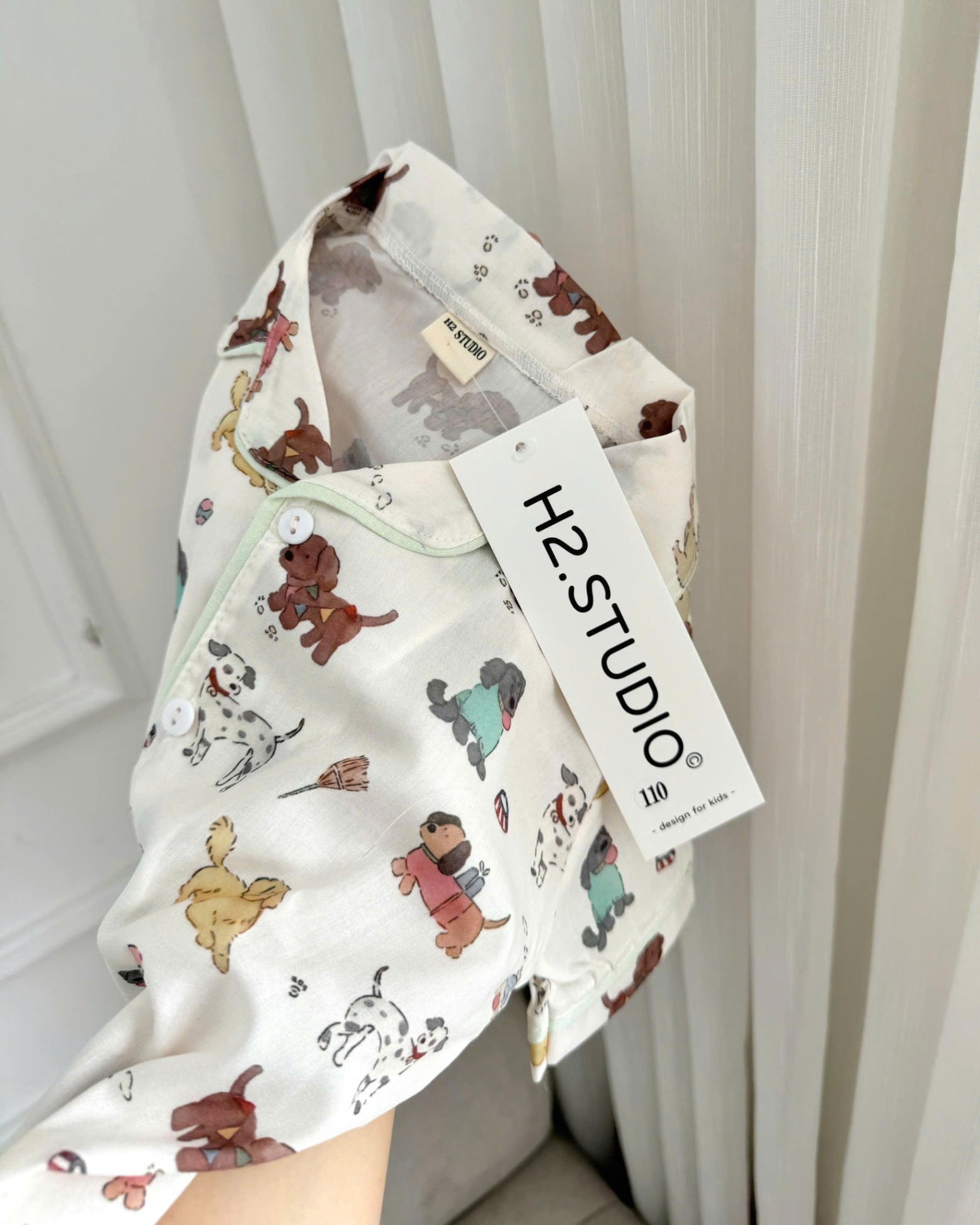 XẢ A319 - SET 2 BỘ PIJAMA GẤU ĐEN CHÓ