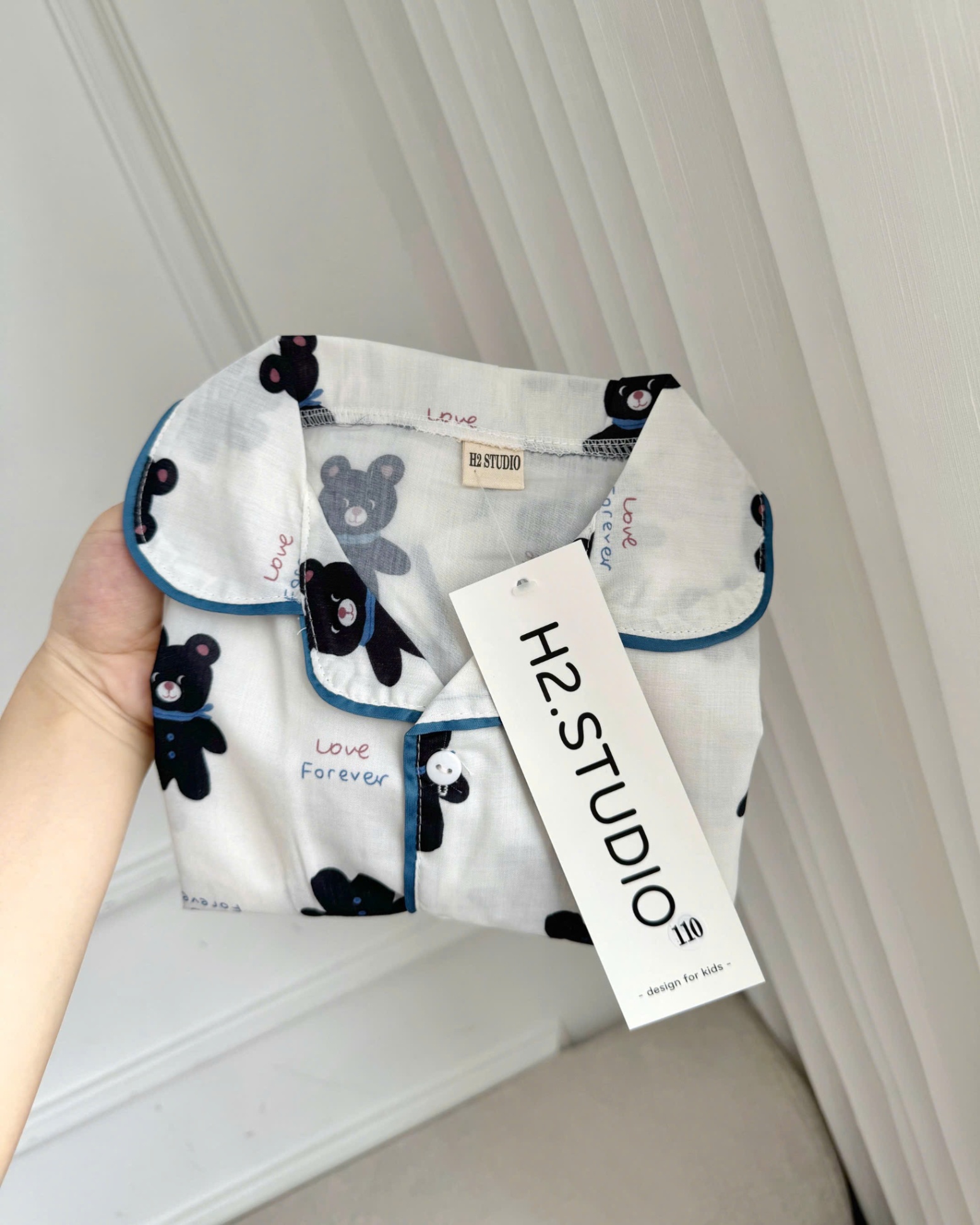 XẢ A319 - SET 2 BỘ PIJAMA GẤU ĐEN CHÓ