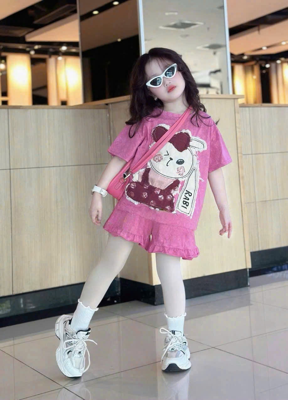 XẢ A855 - SET BỘ HỒNG BÈO THỎ BÉ GÁI