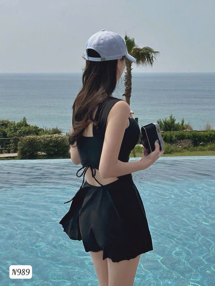 B352 - (GOM) SET BƠI ĐEN LIỀN CHO MẸ