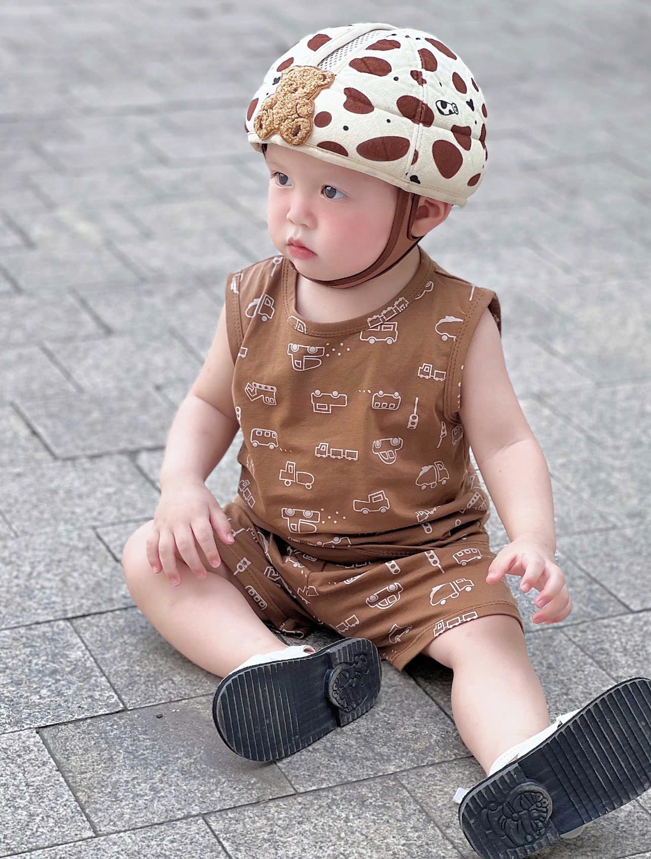 XẢ A654 - SET 3 BỘ BA LỖ Ô TÔ MÁY XÚC NÂU BE KẺ