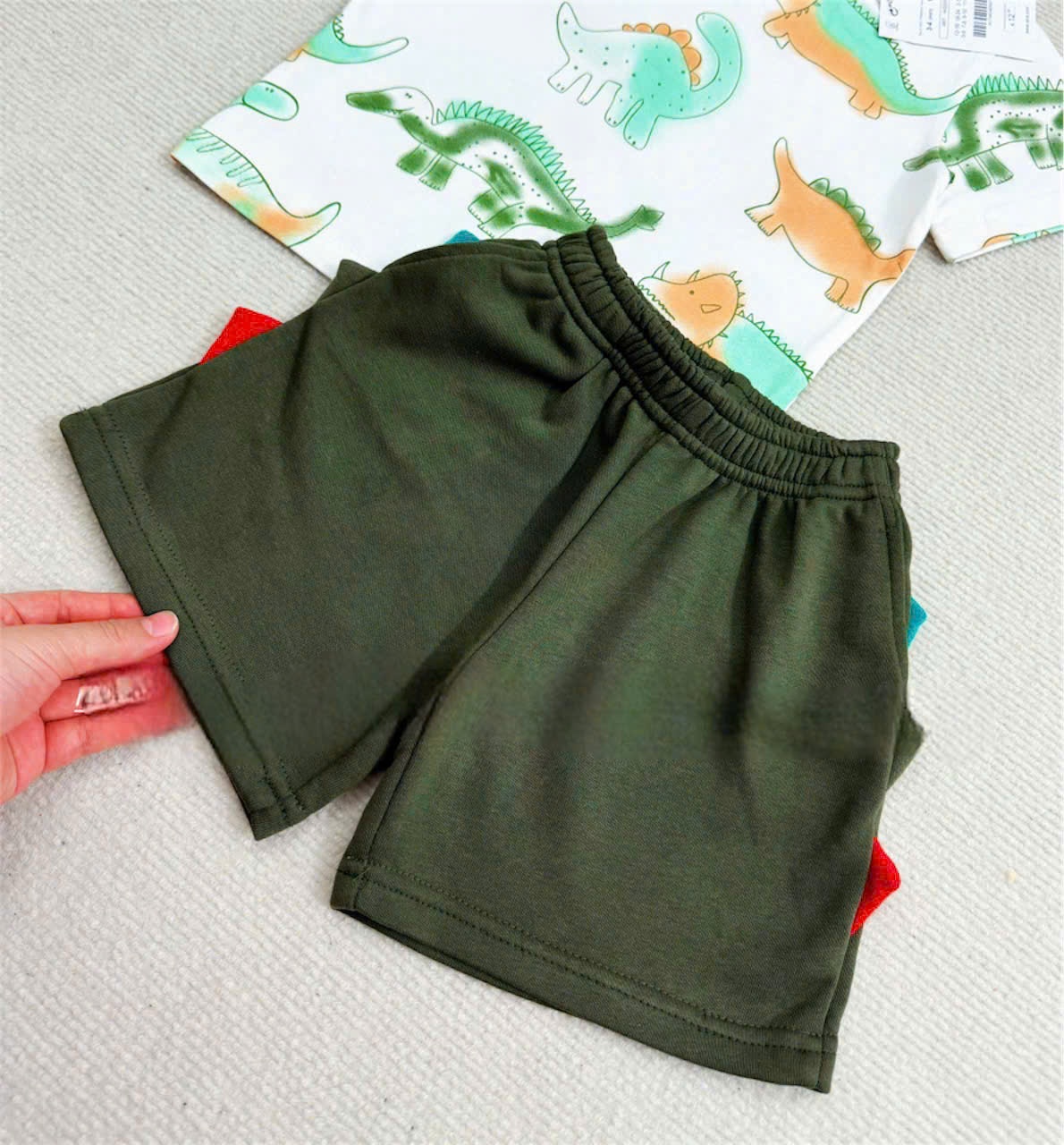 B448 - SET BỘ KHỦNG LONG CỔ VIỀN QUẦN XANH RÊU
