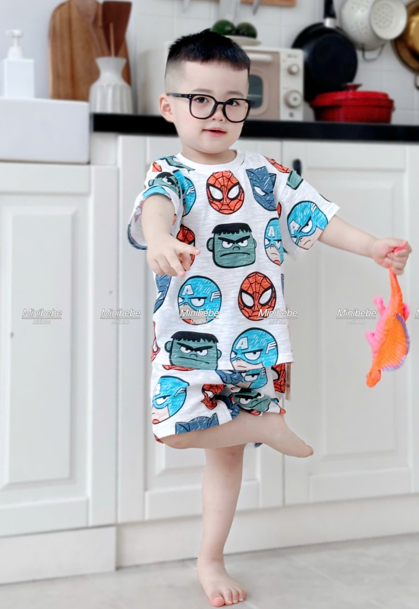 A953 - SET 2 BỘ MẶT ANH HÙNG MARVEL TONE XANH NGỌC