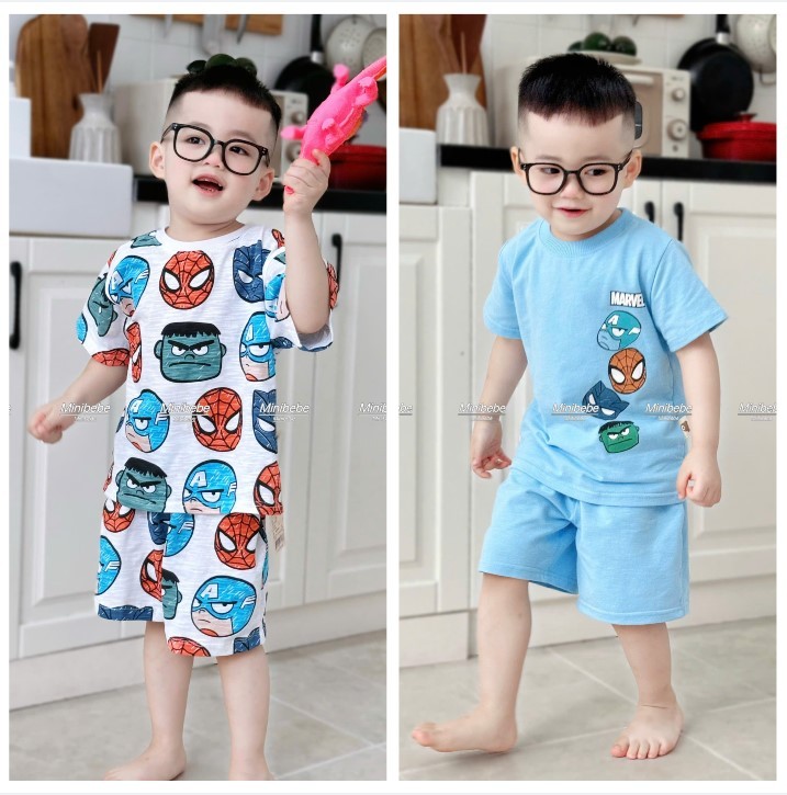 A953 - SET 2 BỘ MẶT ANH HÙNG MARVEL TONE XANH NGỌC