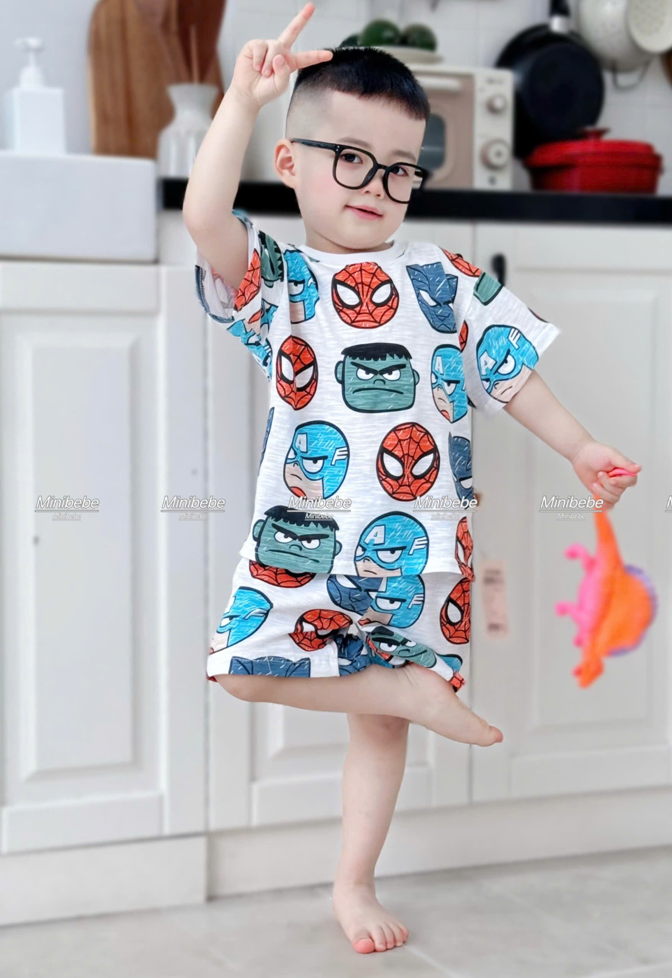 A953 - SET 2 BỘ MẶT ANH HÙNG MARVEL TONE XANH NGỌC