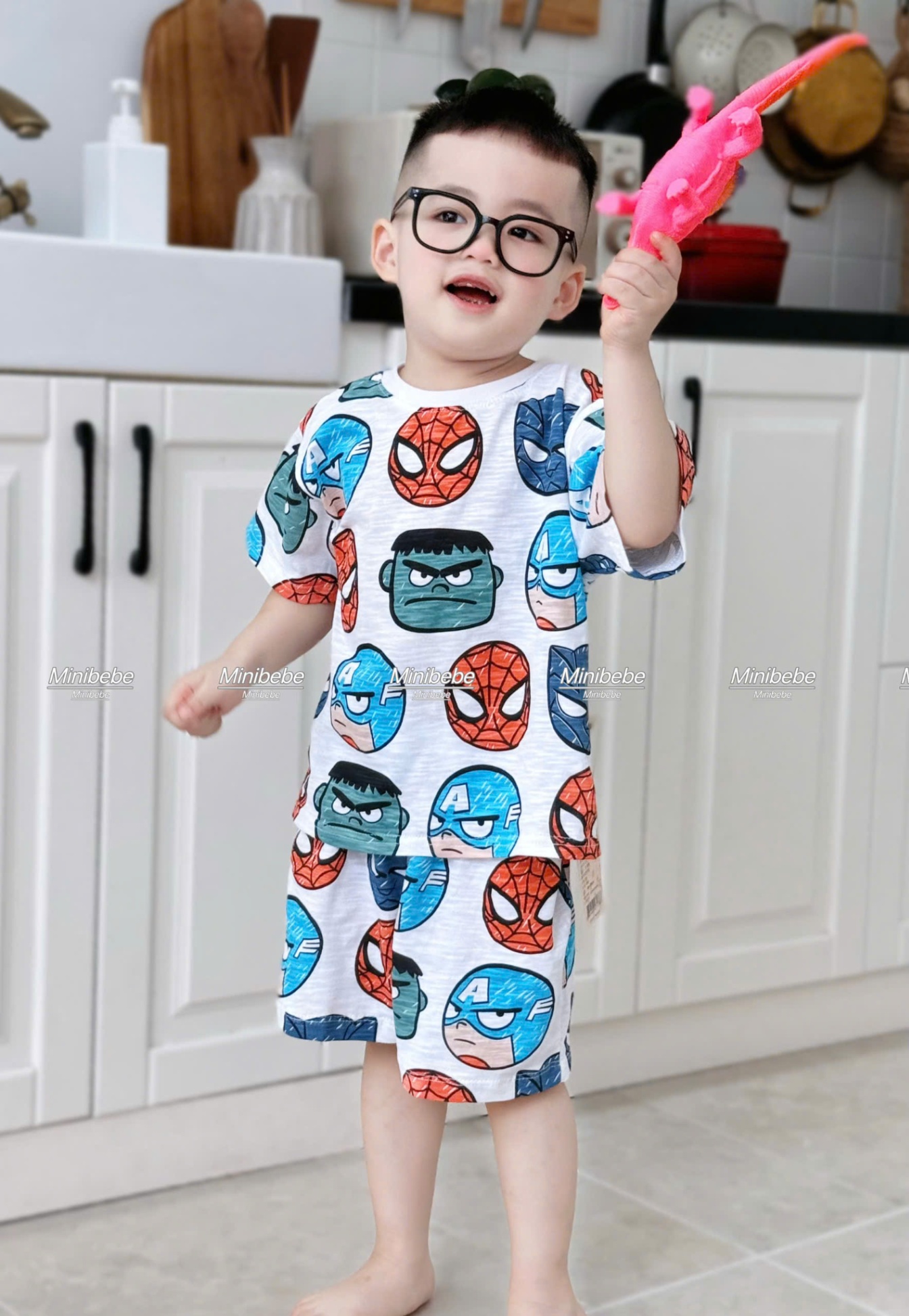 A953 - SET 2 BỘ MẶT ANH HÙNG MARVEL TONE XANH NGỌC