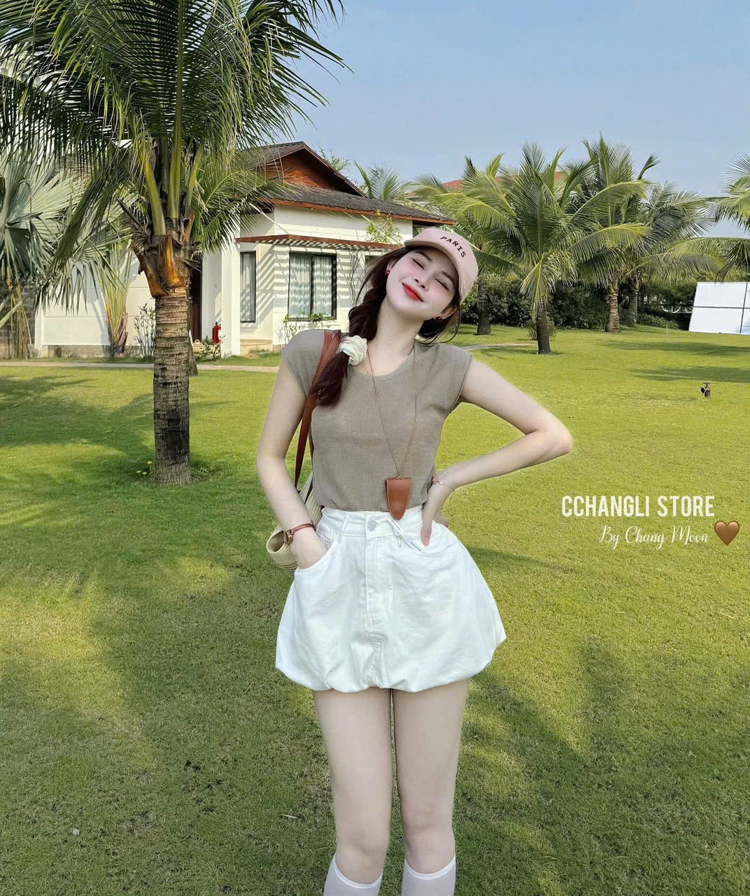 A421 - (GOM)SET ÁO TRƠN MIX CHÂN VÁY BỒNG