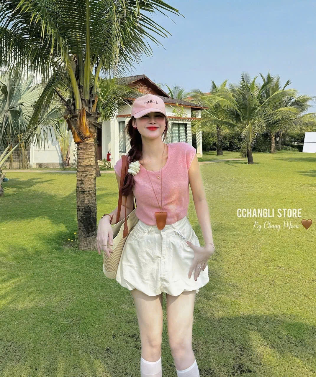 A421 - (GOM)SET ÁO TRƠN MIX CHÂN VÁY BỒNG